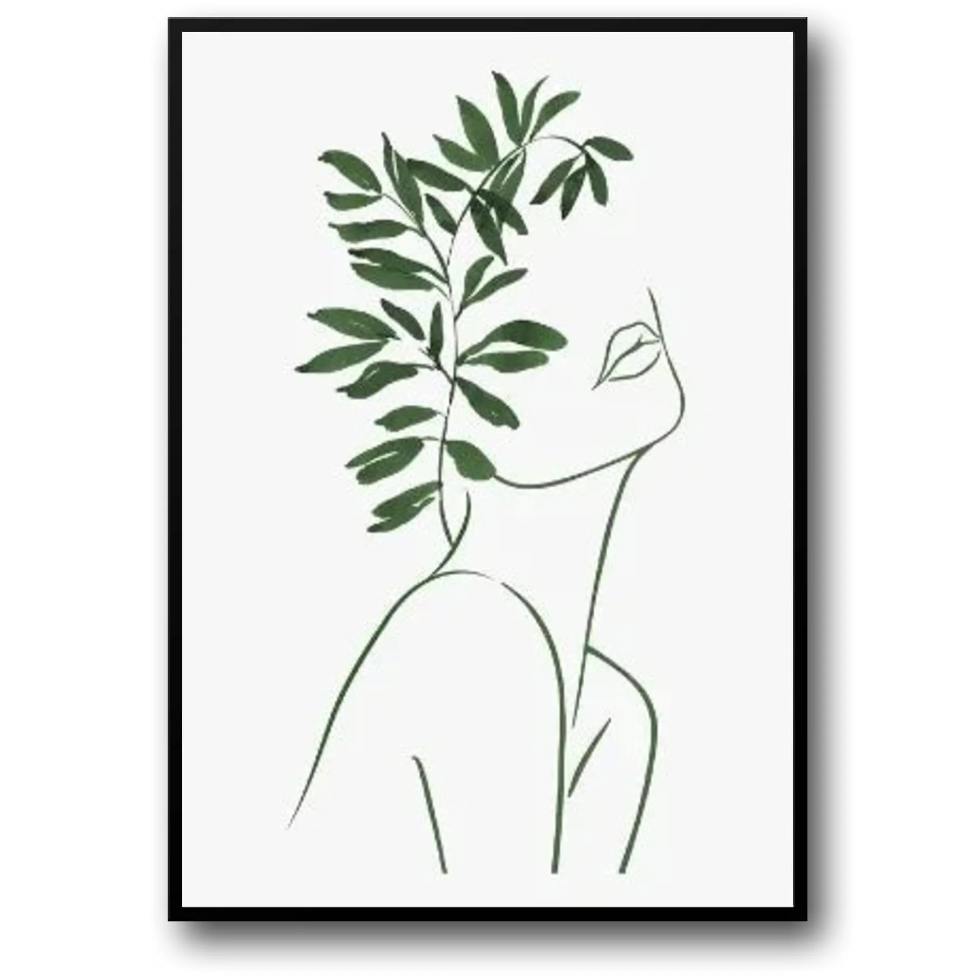 Modern Botanical | Leafy Geometric Design