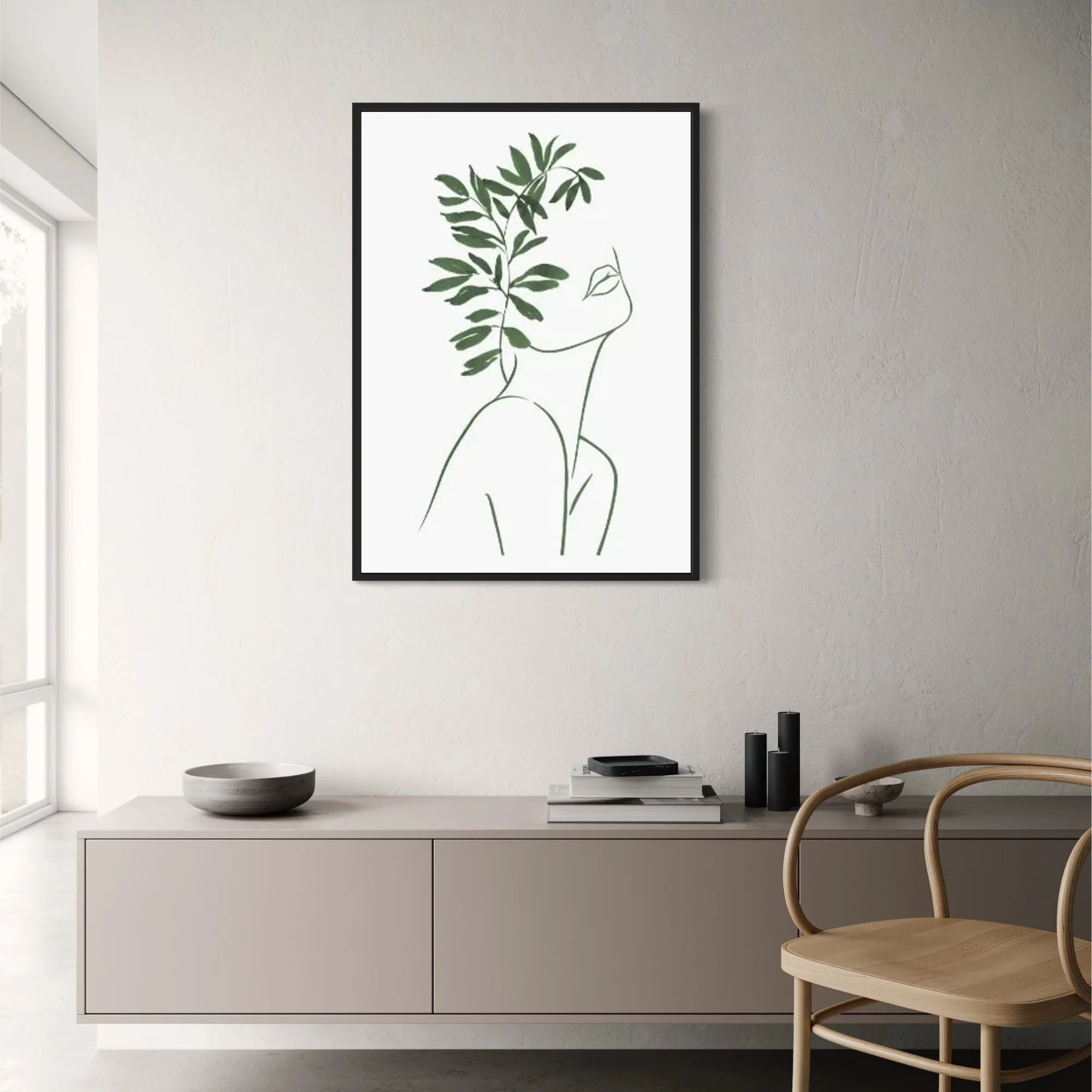 Modern Botanical | Leafy Geometric Design - Image 2
