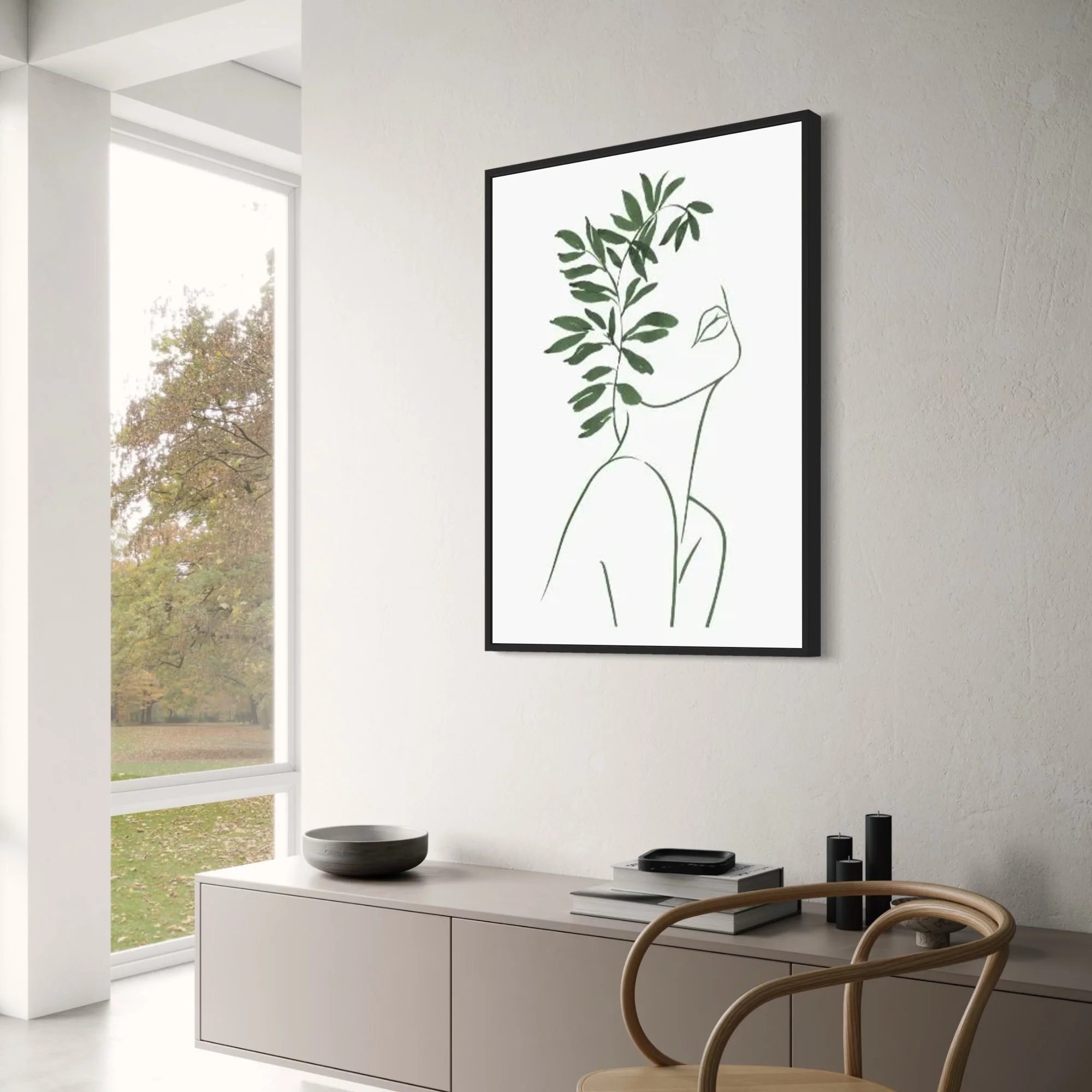 Modern Botanical | Leafy Geometric Design - Image 3