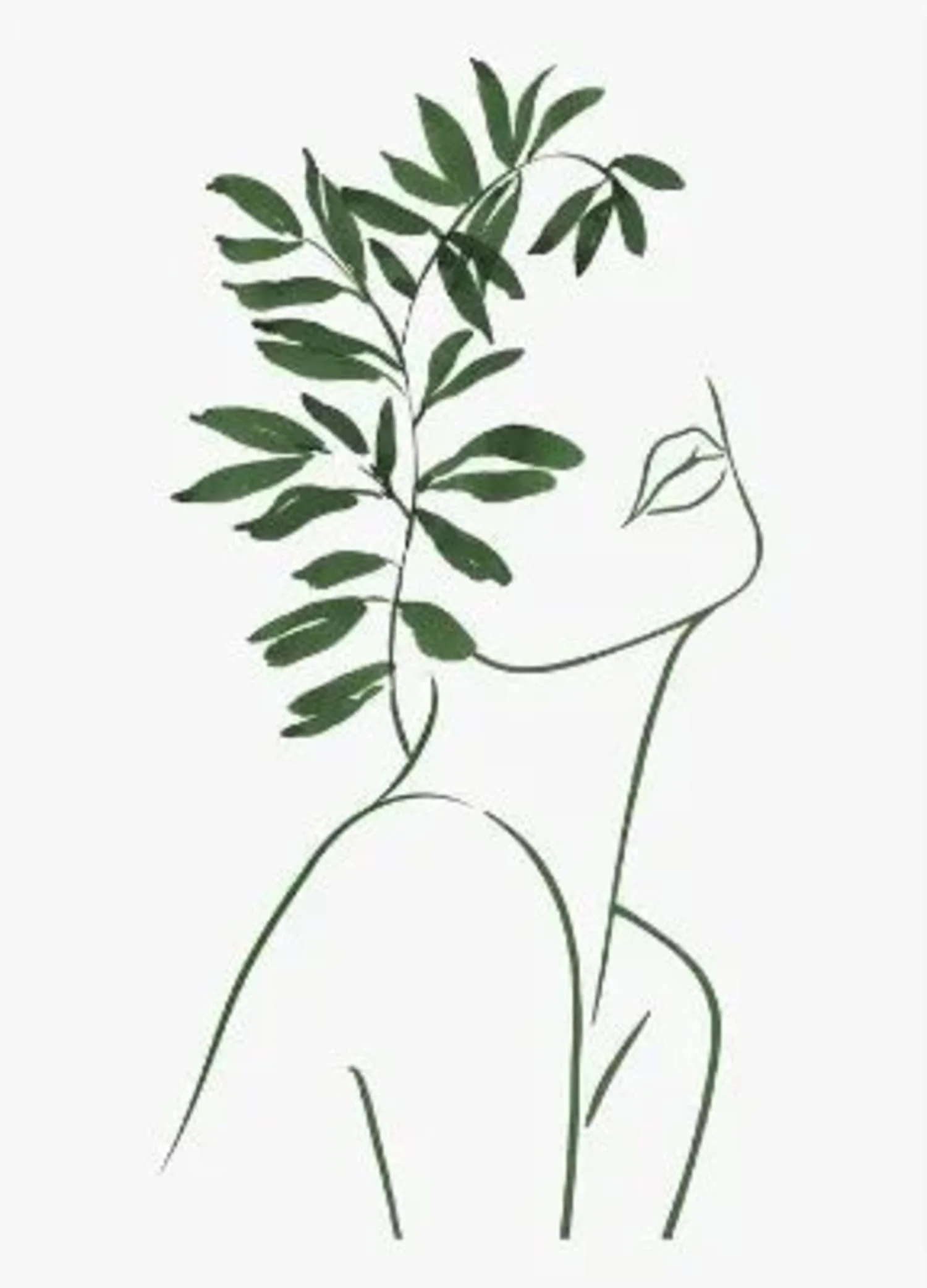 Modern Botanical | Leafy Geometric Design - Image 4