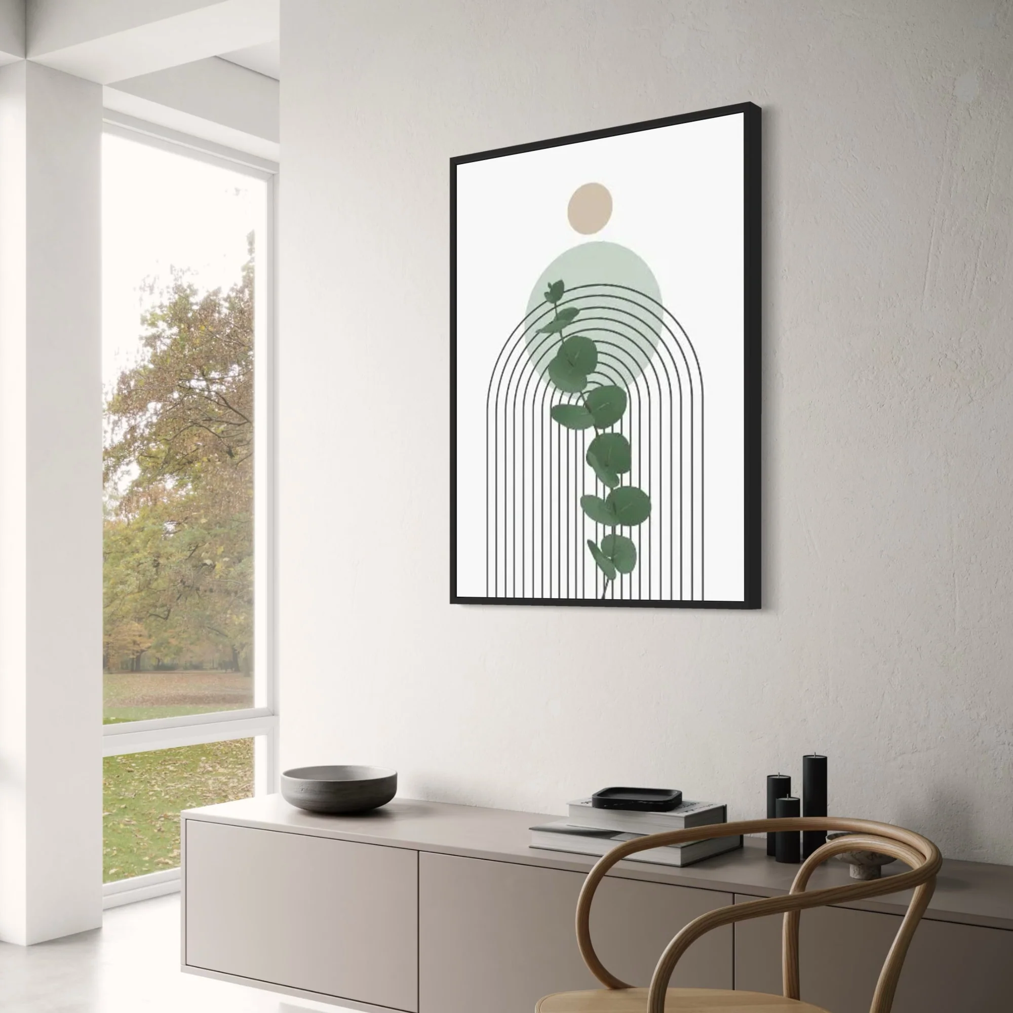 Modern Botanical Harmony | Abstract Nature Flow - Image 3