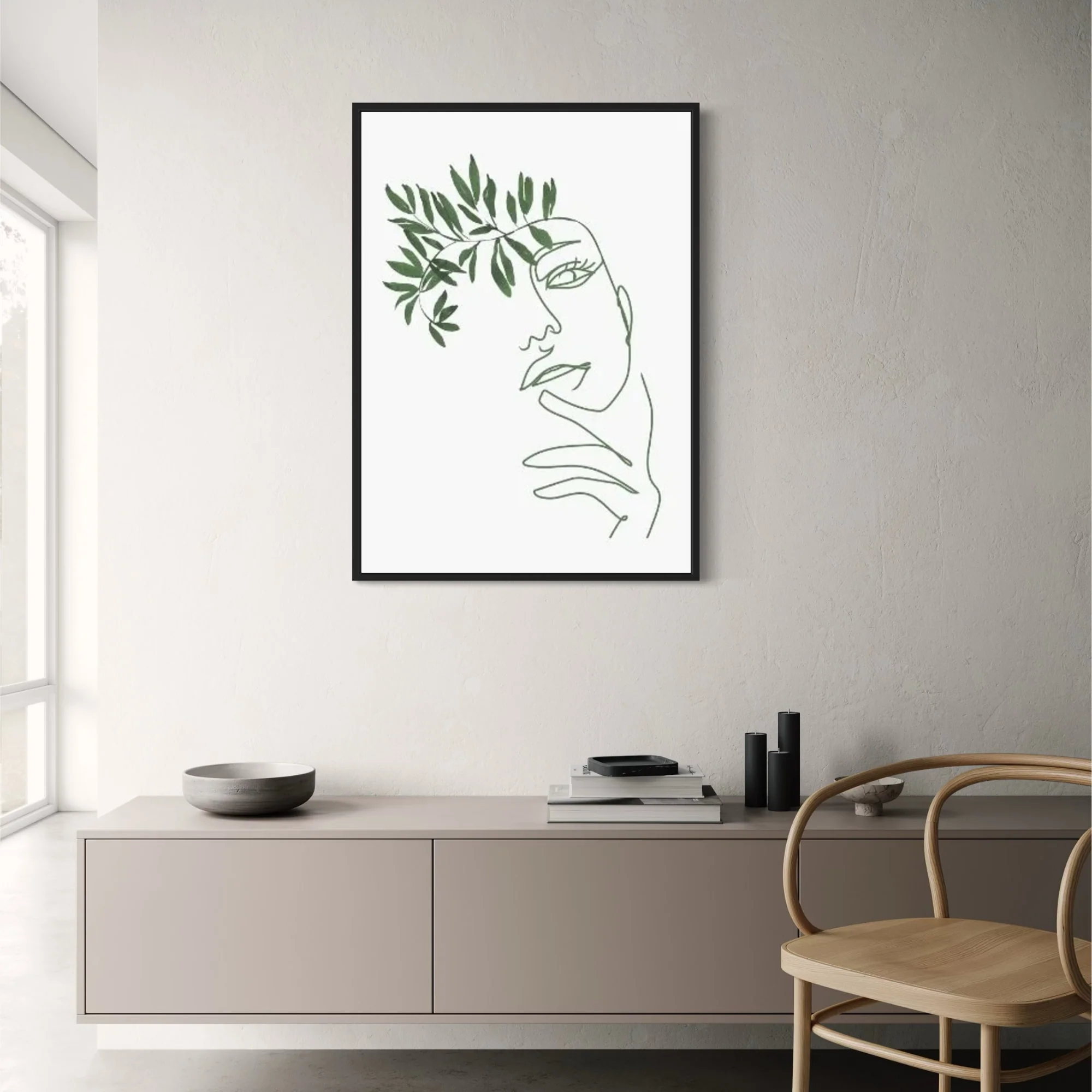 Modern Botanical Harmony | Nature Arches Floral Composition - Image 2