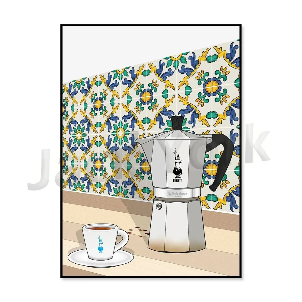 Bialetti Moka Pot | Coffee Art | Italian Decor