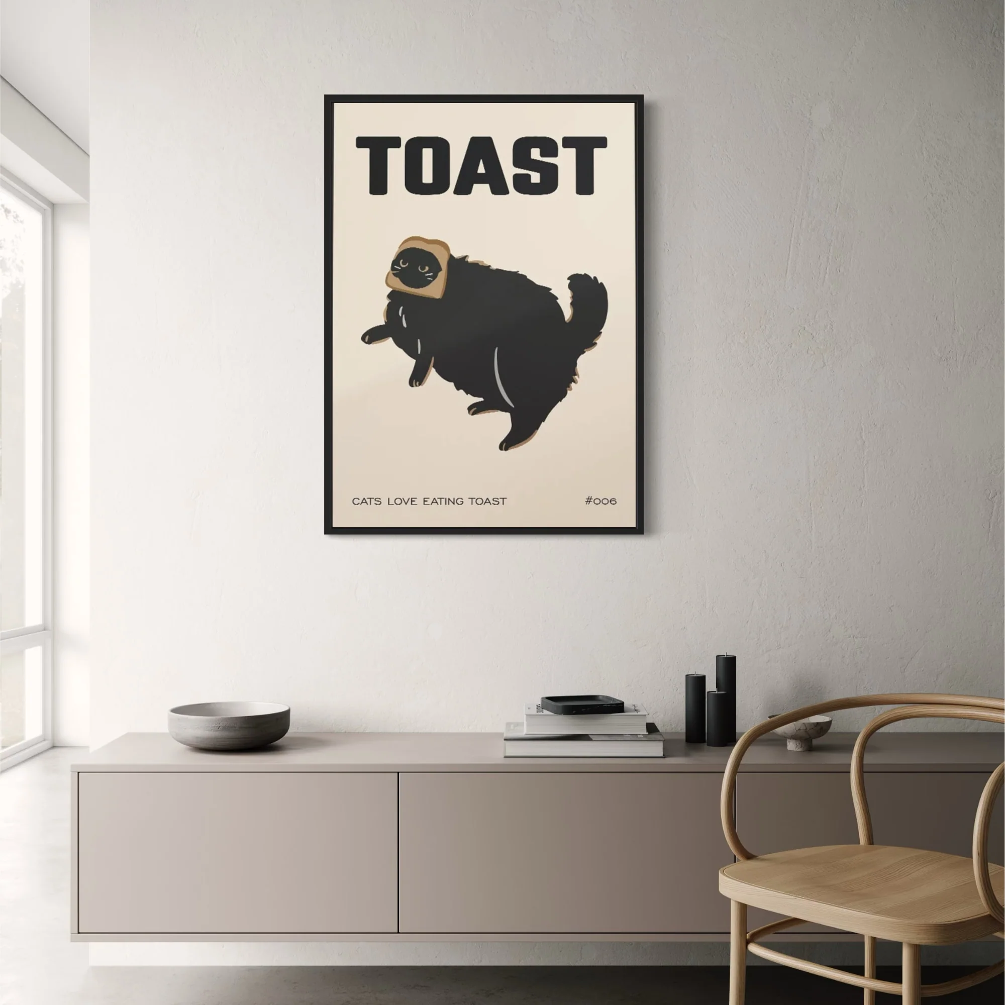 Big Cat Vintage Kitchen | Black Toast Design - Image 2