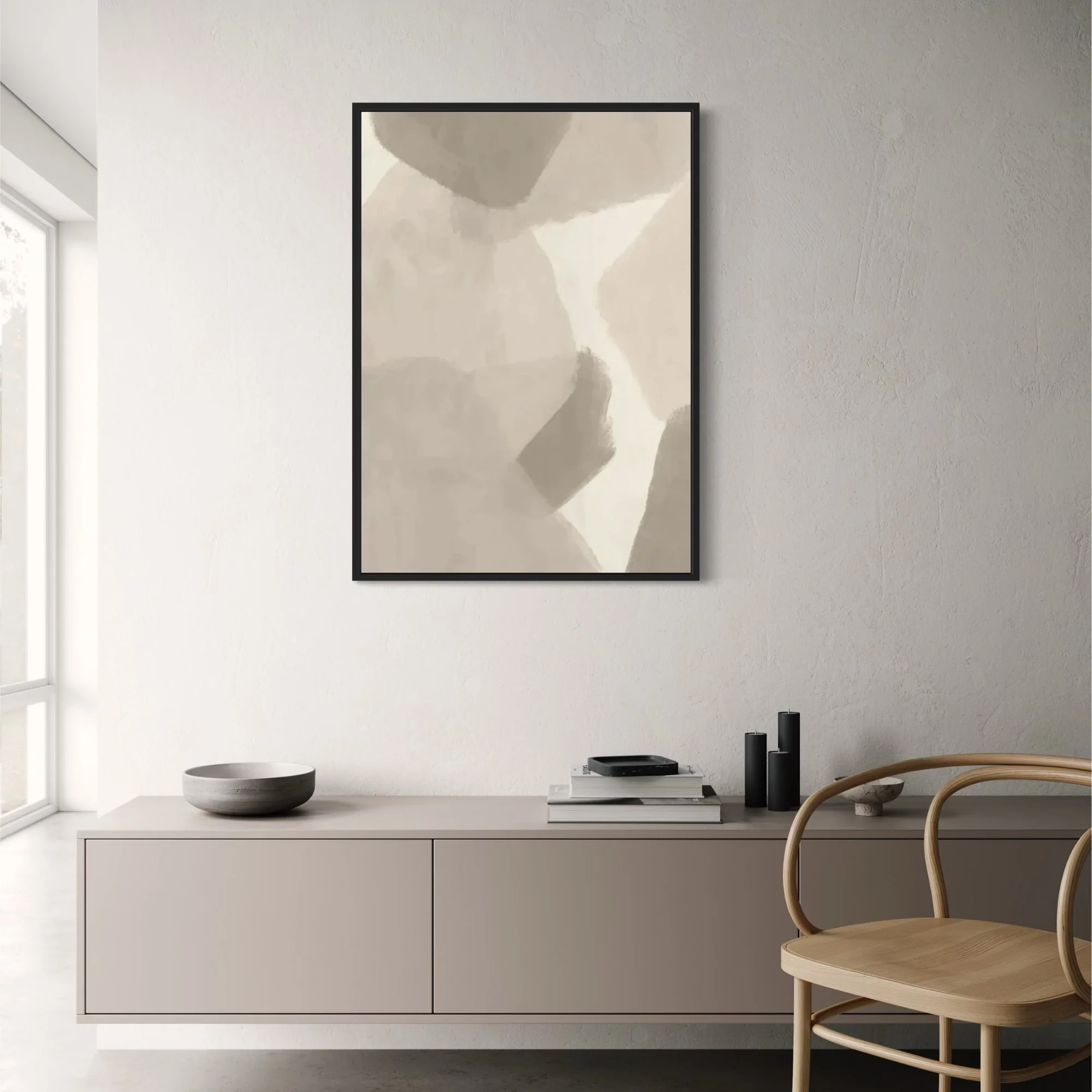 Abstract Minimalism | Geometric Art | Neutral Colors - Image 2