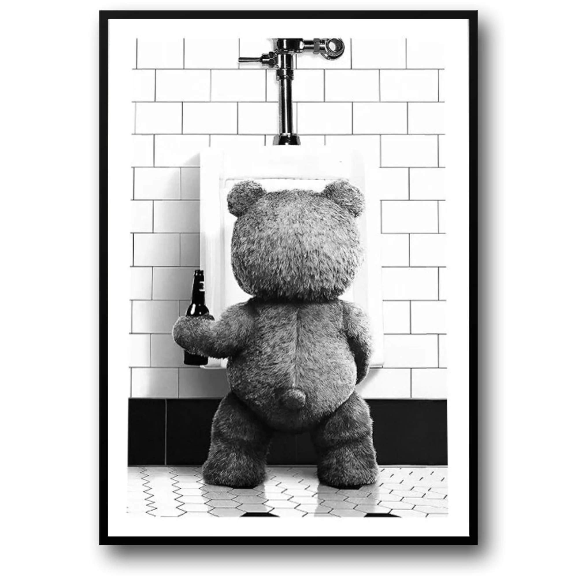 Black White Bear | Modern Art Print