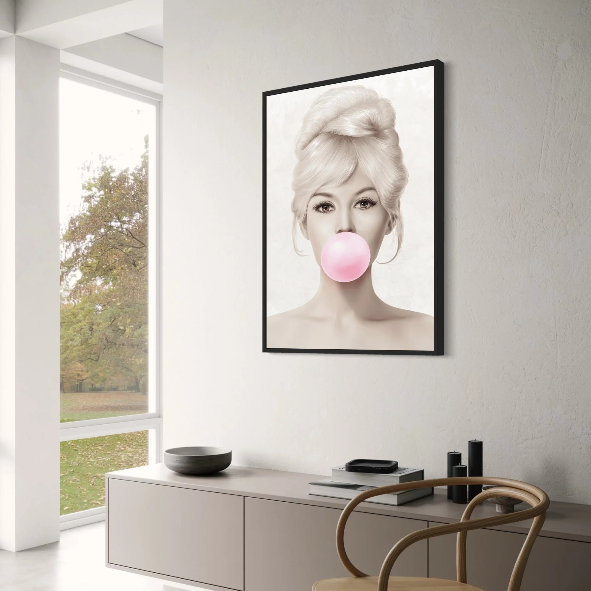 Brigitte Bardot Retro Pop Art | Bubblegum Pink - Image 3