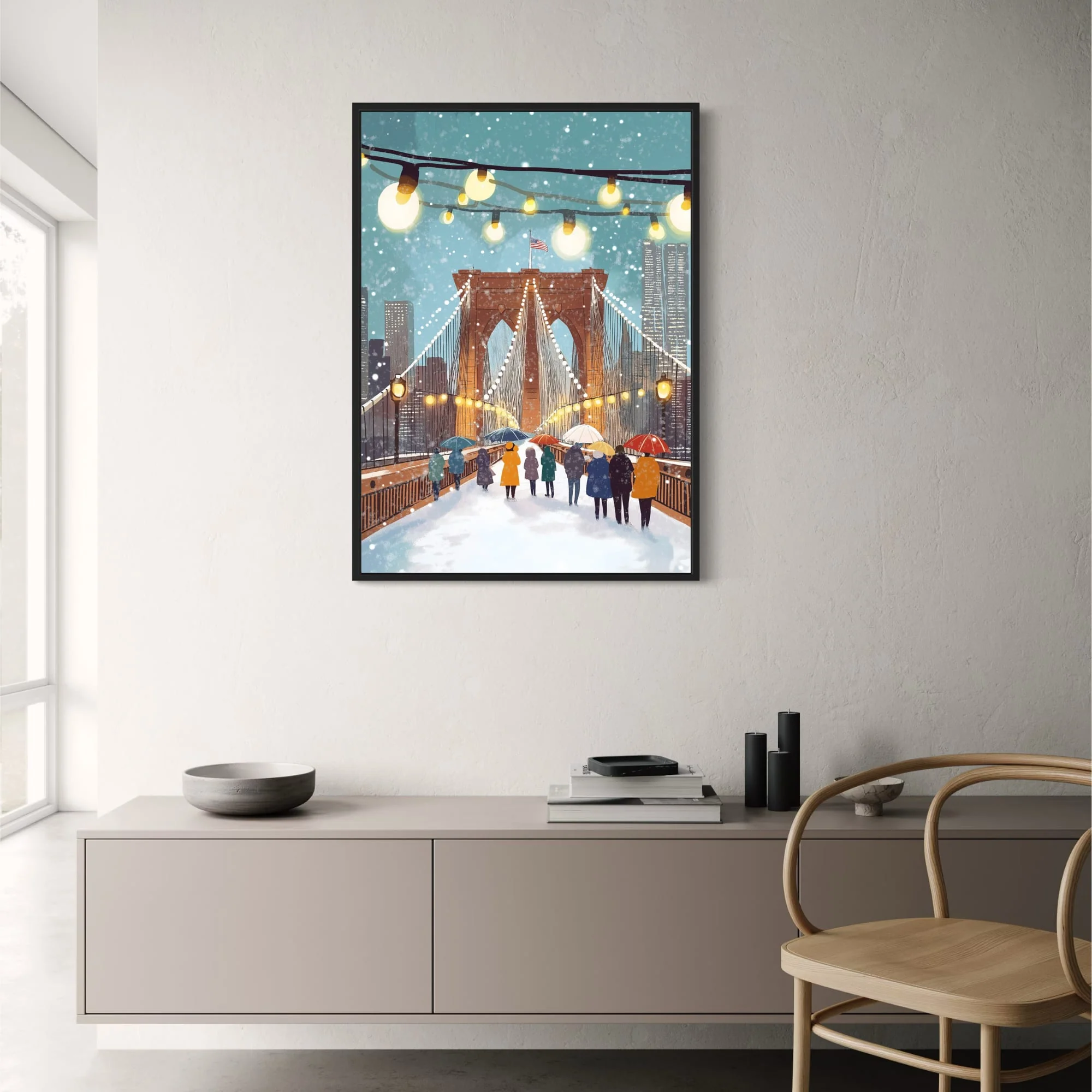Brooklyn Bridge Winter | NYC Festive Mood - Image 2