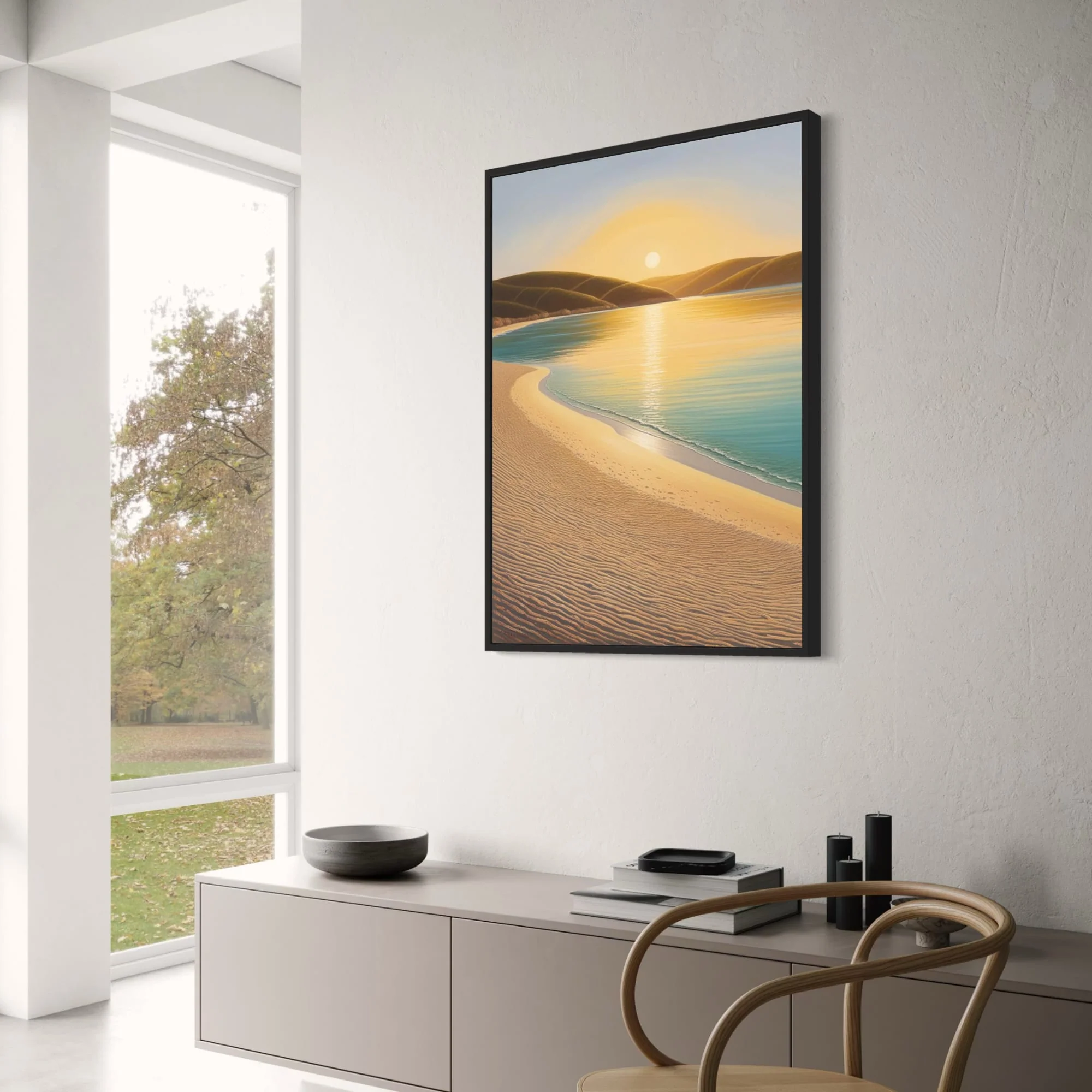 Calm Ocean Scene | Coastal Landscape | Beach View - Image 3