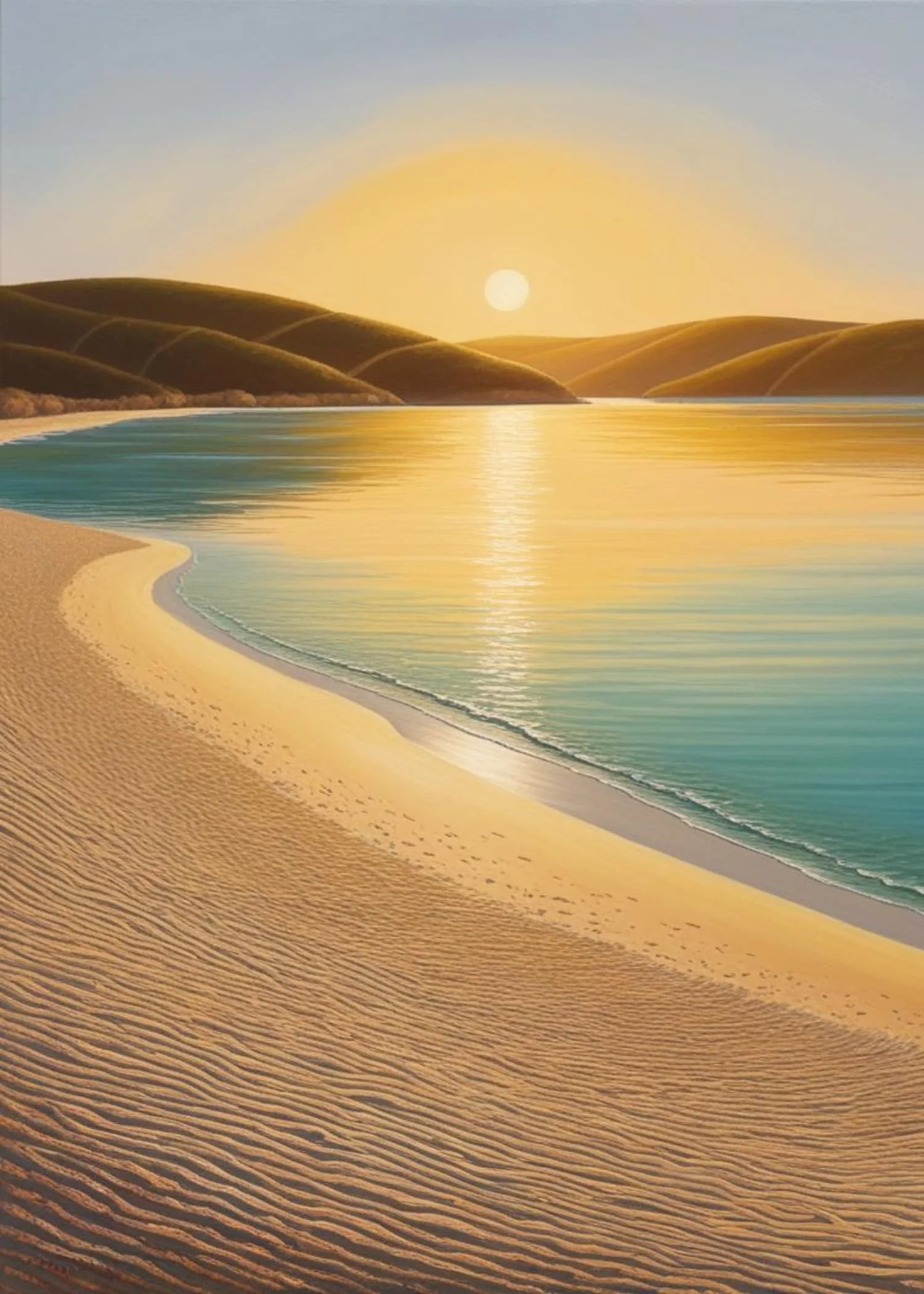 Calm Ocean Scene | Coastal Landscape | Beach View - Image 4