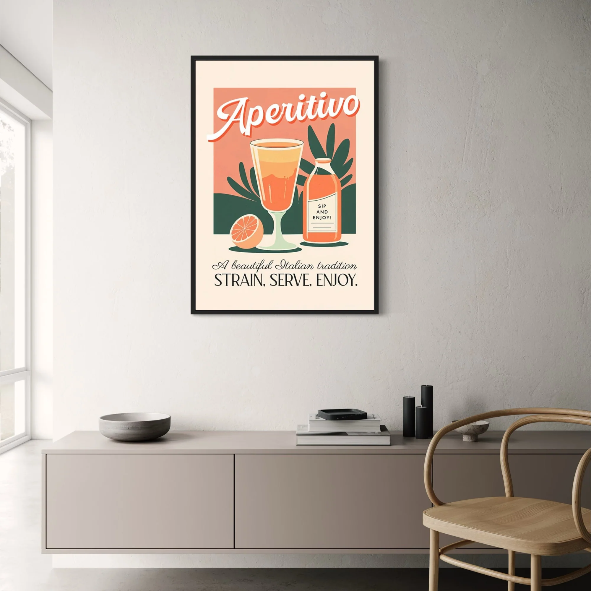 Vintage Aperitivo Bar | Retro Drink Illustration - Image 2