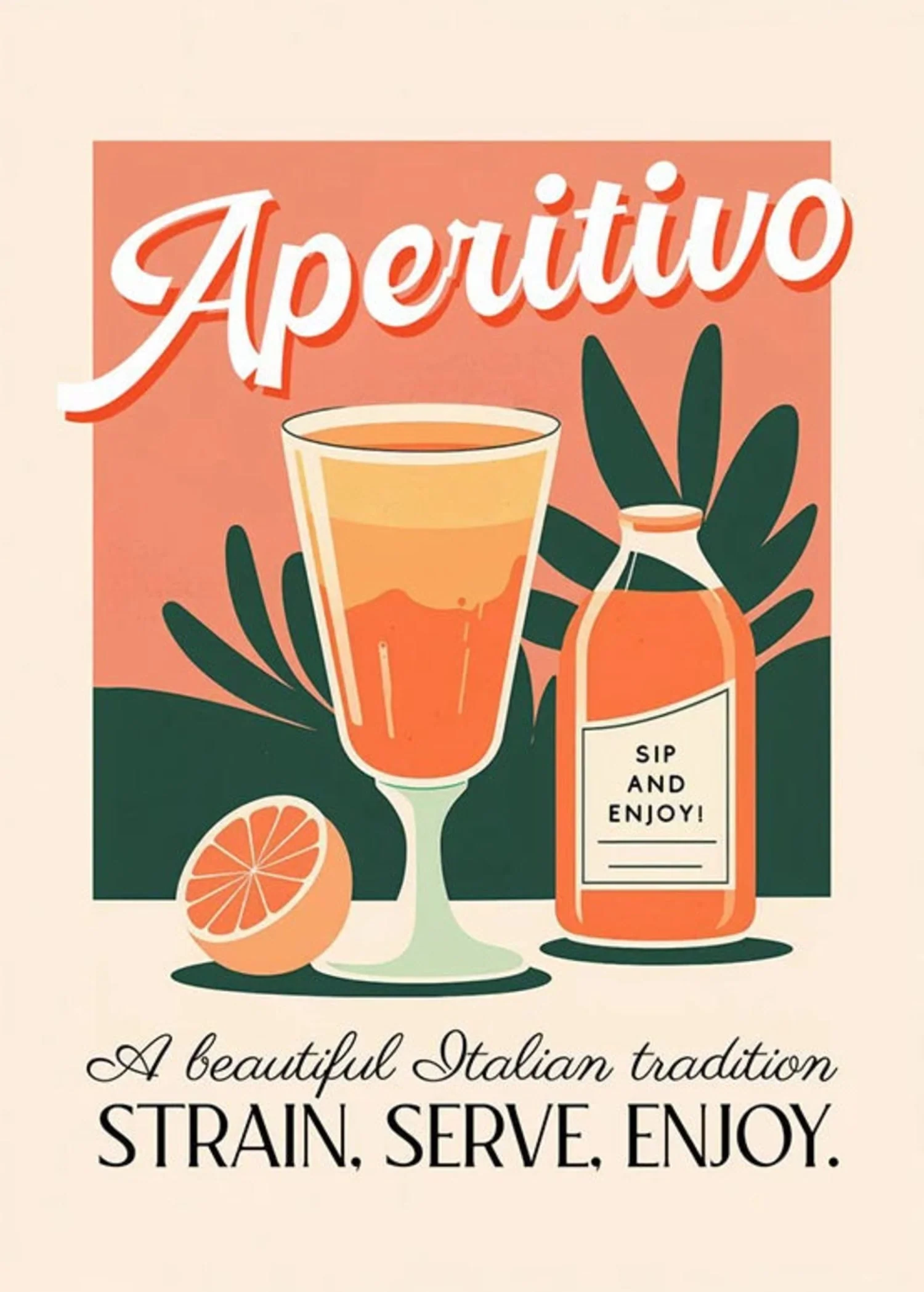 Vintage Aperitivo Bar | Retro Drink Illustration - Image 4