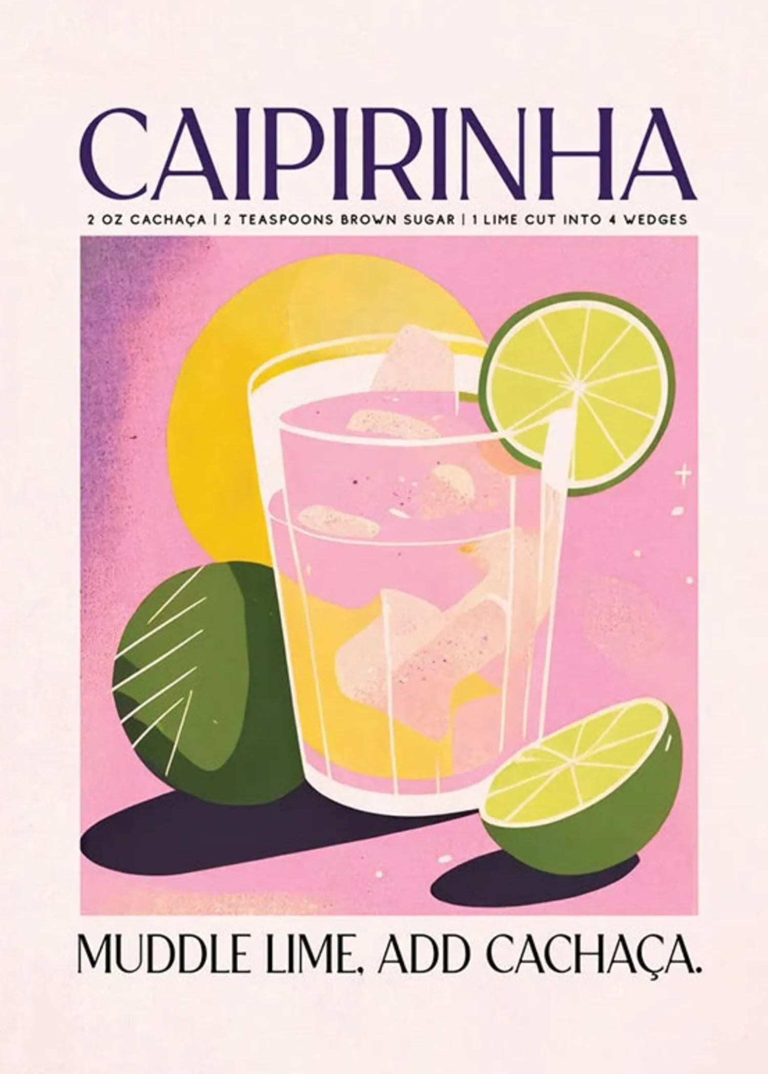Caipirinha Cocktail Party Art | Muddle Lime & Cachaça - Image 4