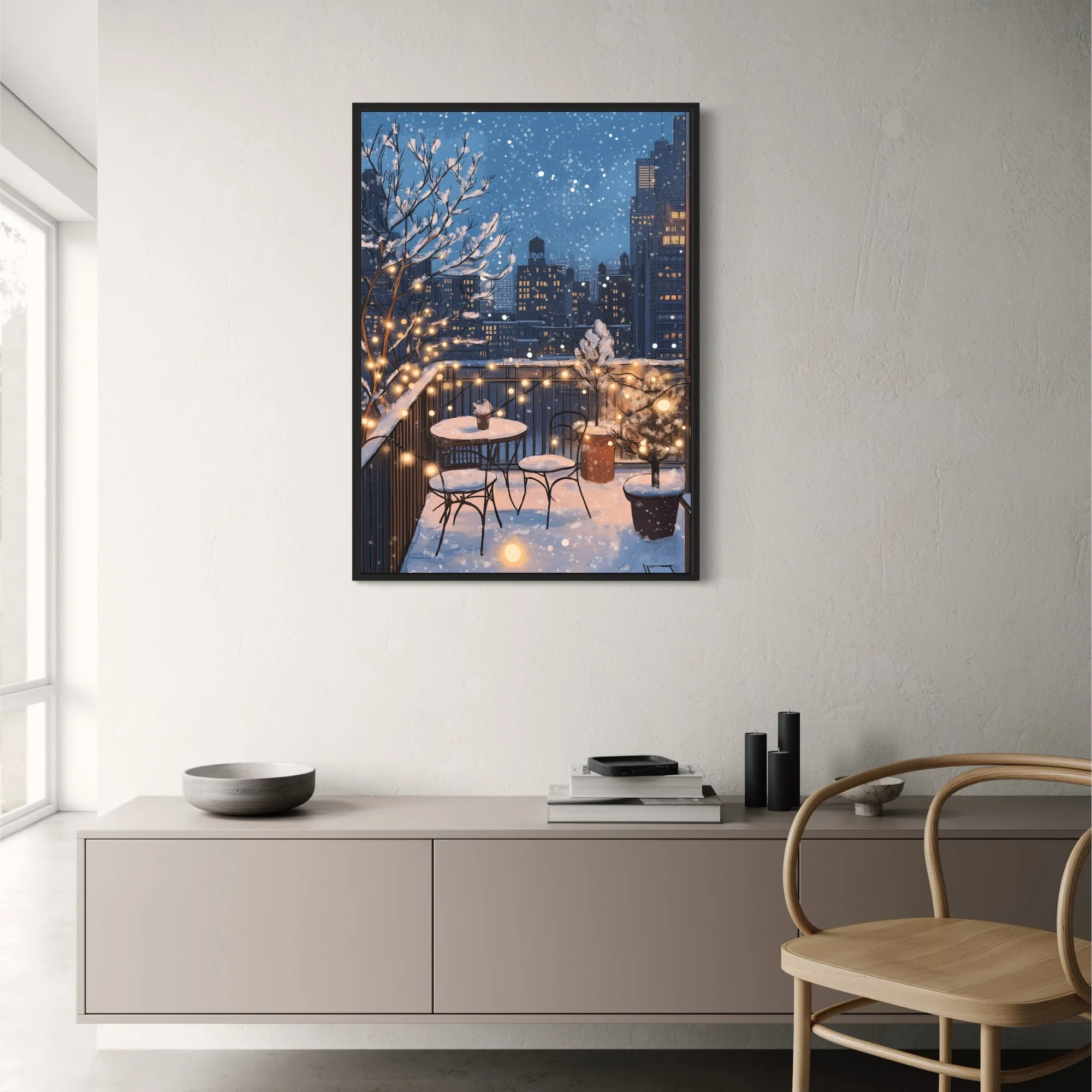 Winter Balcony | Cozy Fairy Lights Wonderland - Image 2
