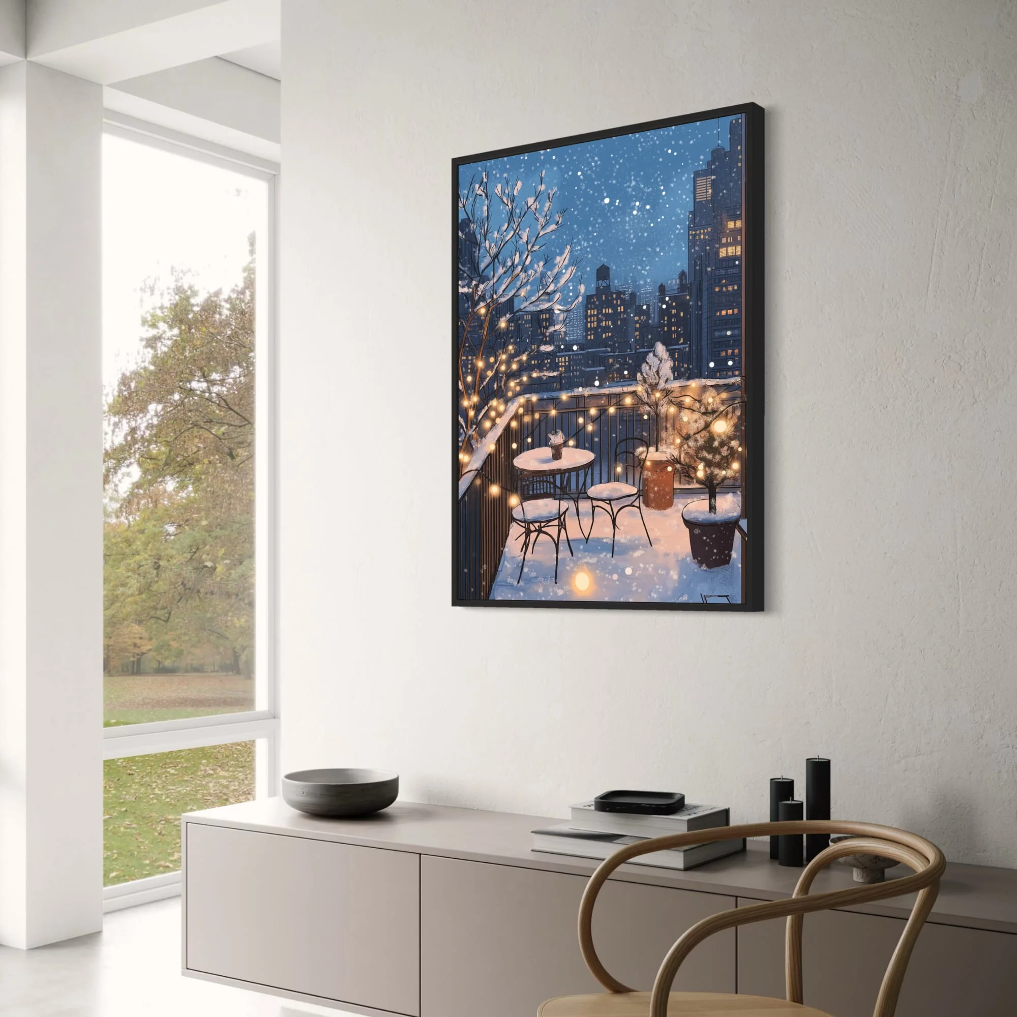 Winter Balcony | Cozy Fairy Lights Wonderland - Image 3