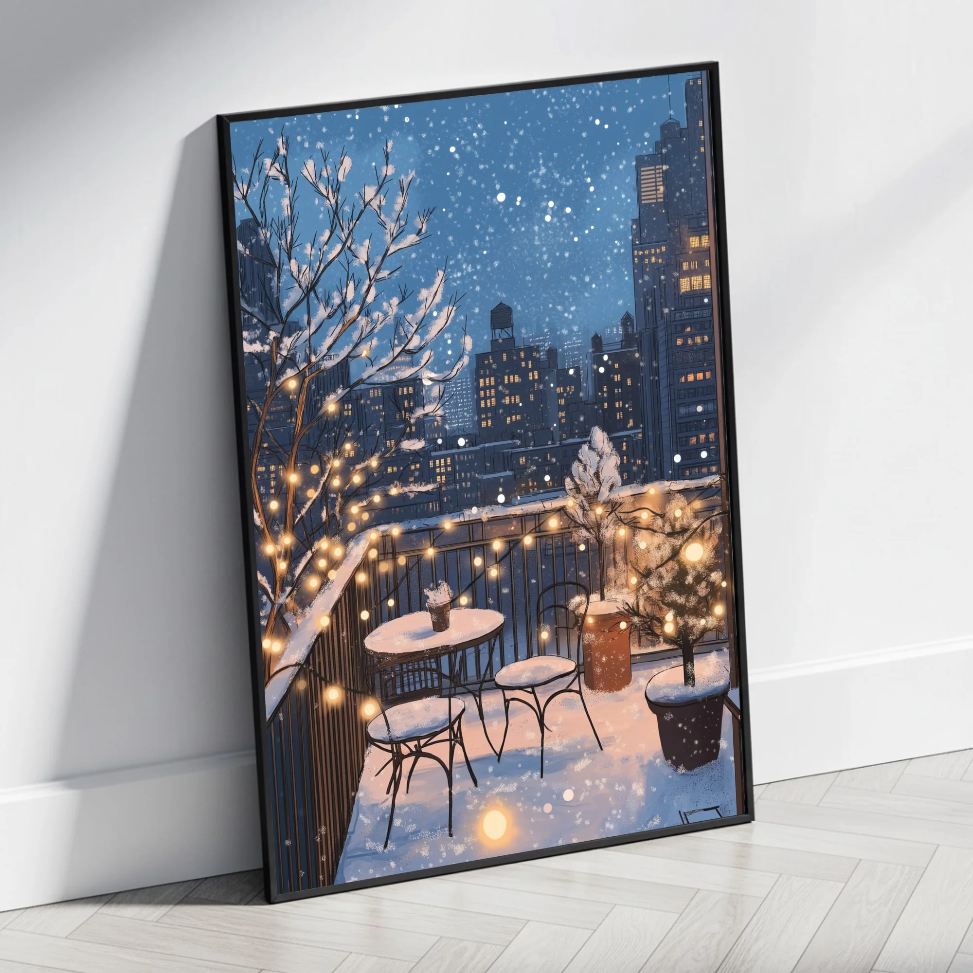 Winter Balcony | Cozy Fairy Lights Wonderland - Image 4