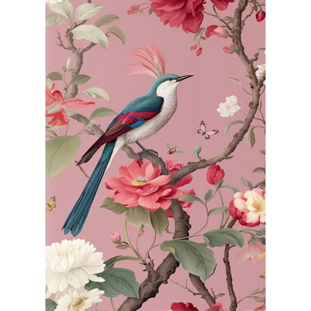 Birds in Bloom | Paradise Flycatcher Symphony