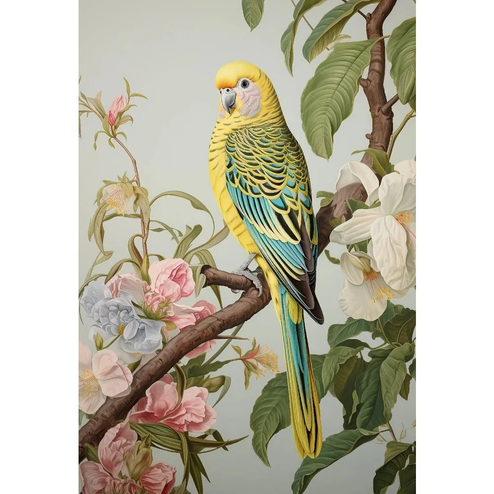 Birds in Bloom | Budgerigar | Nature's Symphony