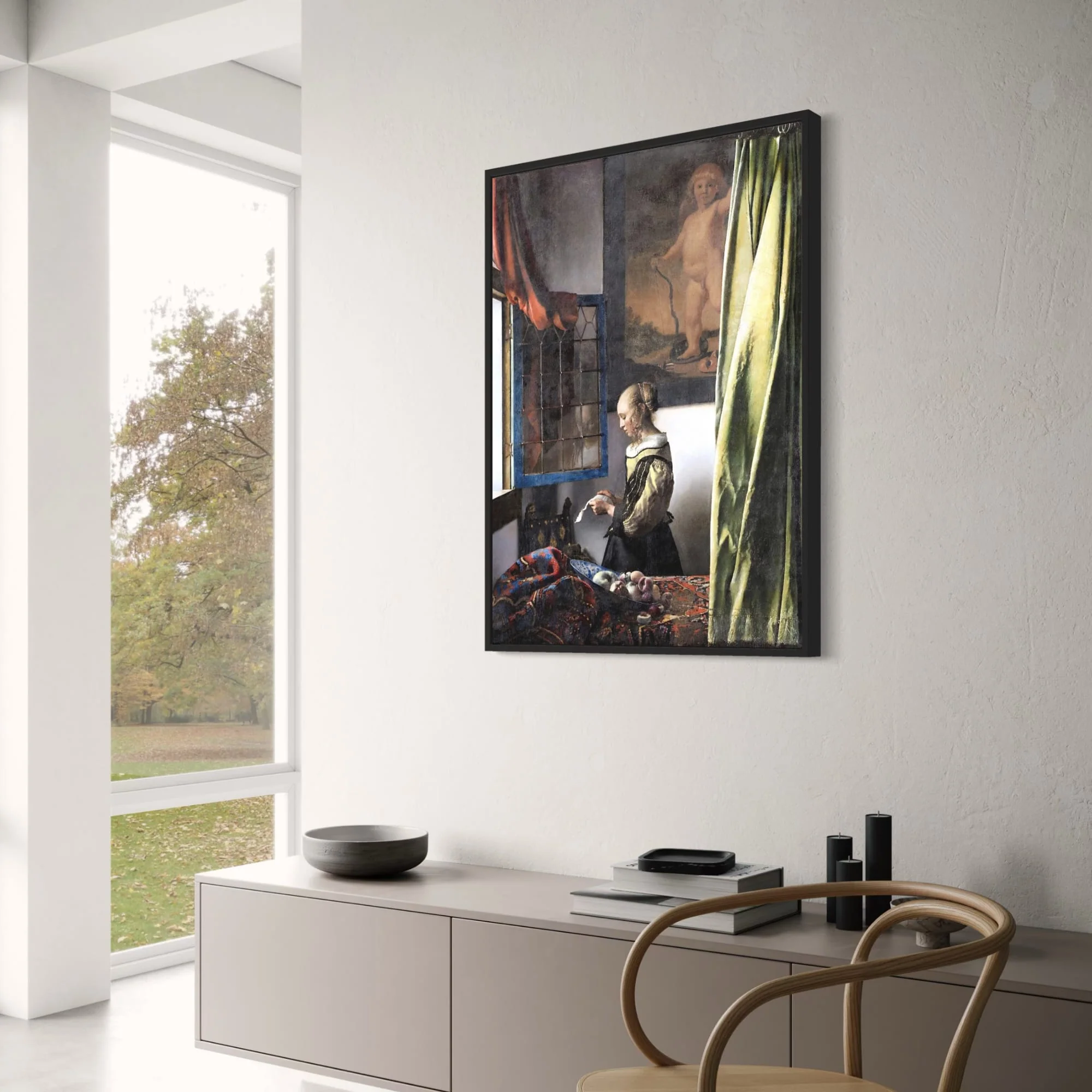 Girl Reading a Letter | Johannes Vermeer | Classic Art - Image 3