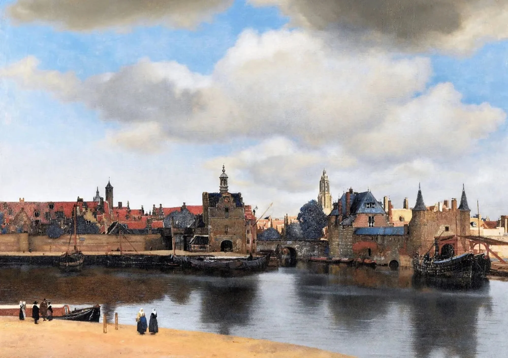 Rembrandt | View of Delft | Antique Dutch Landscape - Image 4