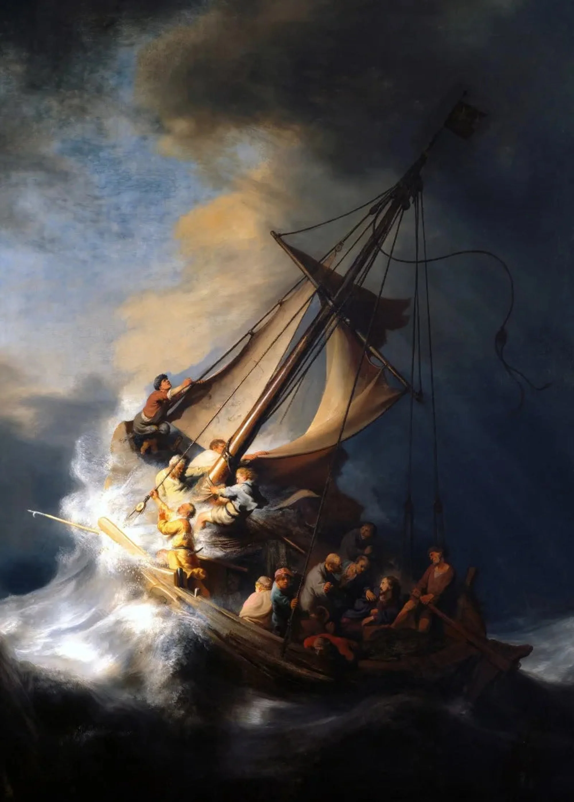 Rembrandt | The Storm on the Sea of Galilee | 1633 Classic Art - Image 4