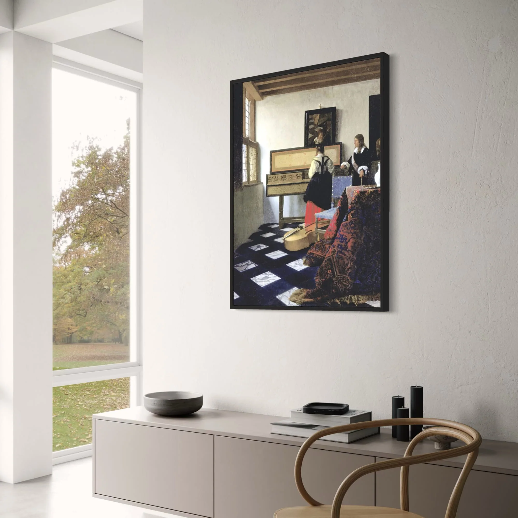 Johannes Vermeer | The Music Lesson | Classic Dutch Art - Image 3