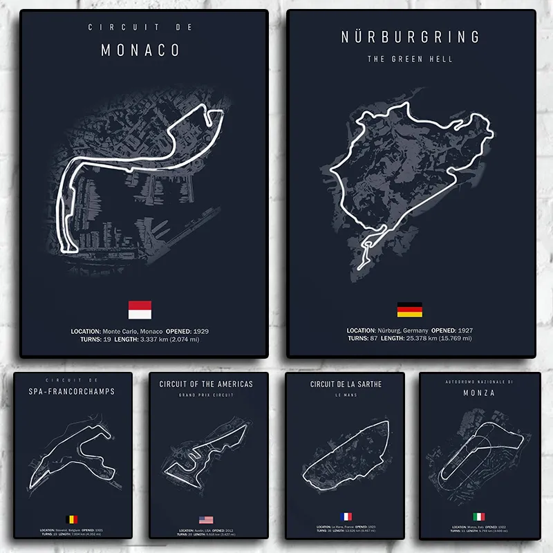 Circuit De La Sarthe | F1 Track Layout | Motorsport Decor - Image 2
