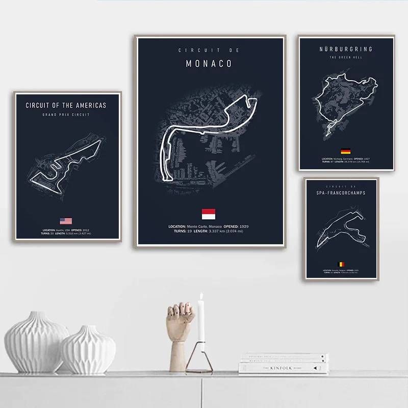 Circuit De La Sarthe | F1 Track Layout | Motorsport Decor - Image 5