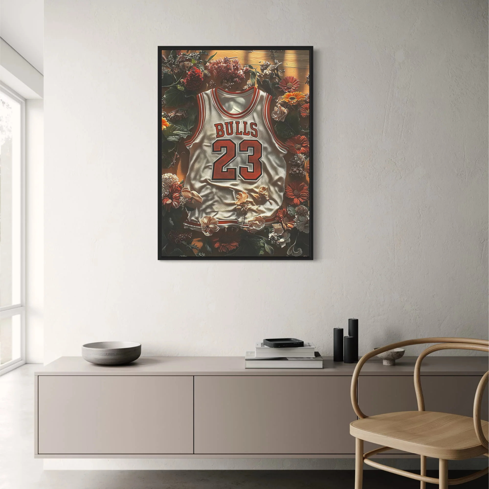 Classic Chicago | Iconic No. 23 | Vibrant Floral - Image 2