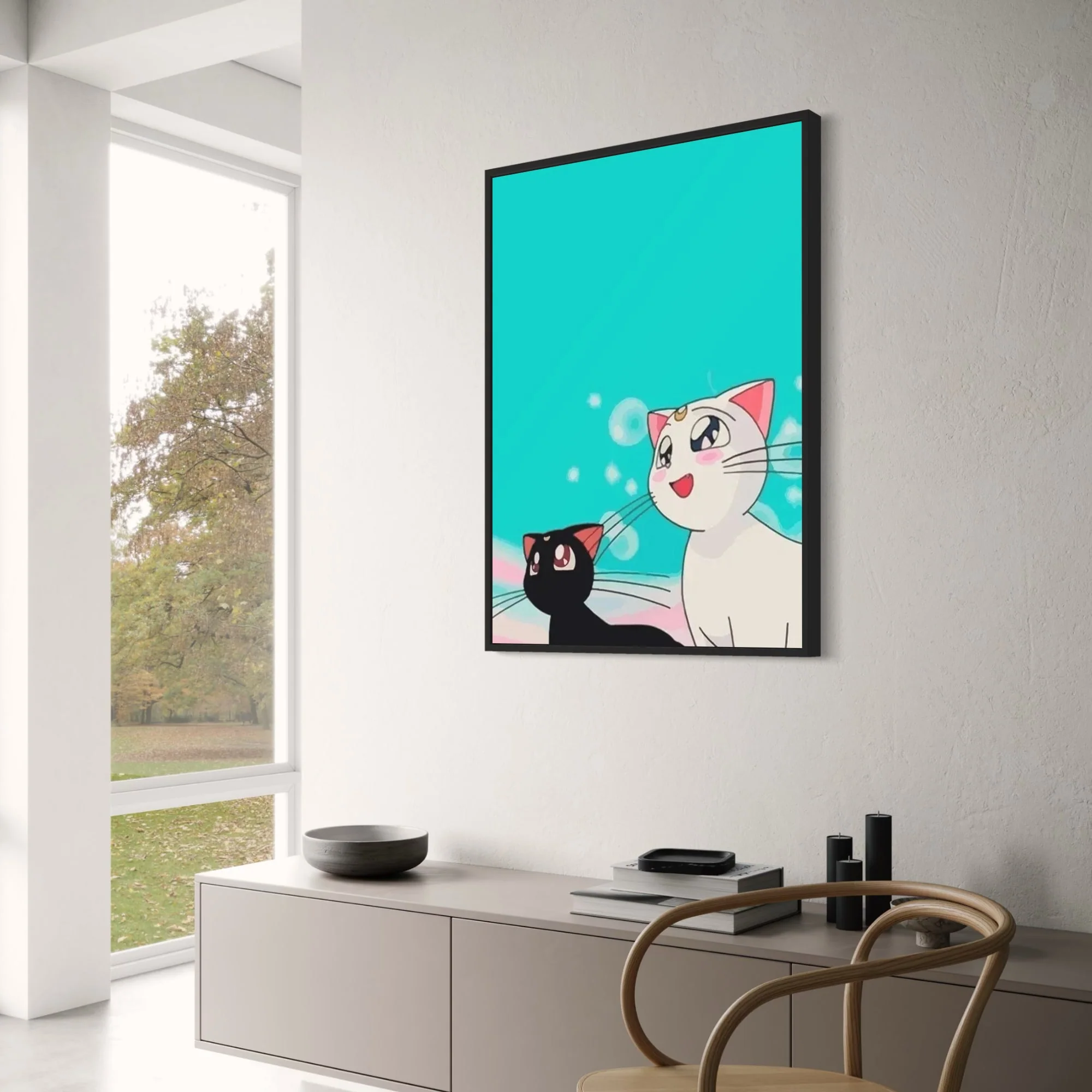 Feline Daydreams | Classic Japanese Anime Style - Image 3