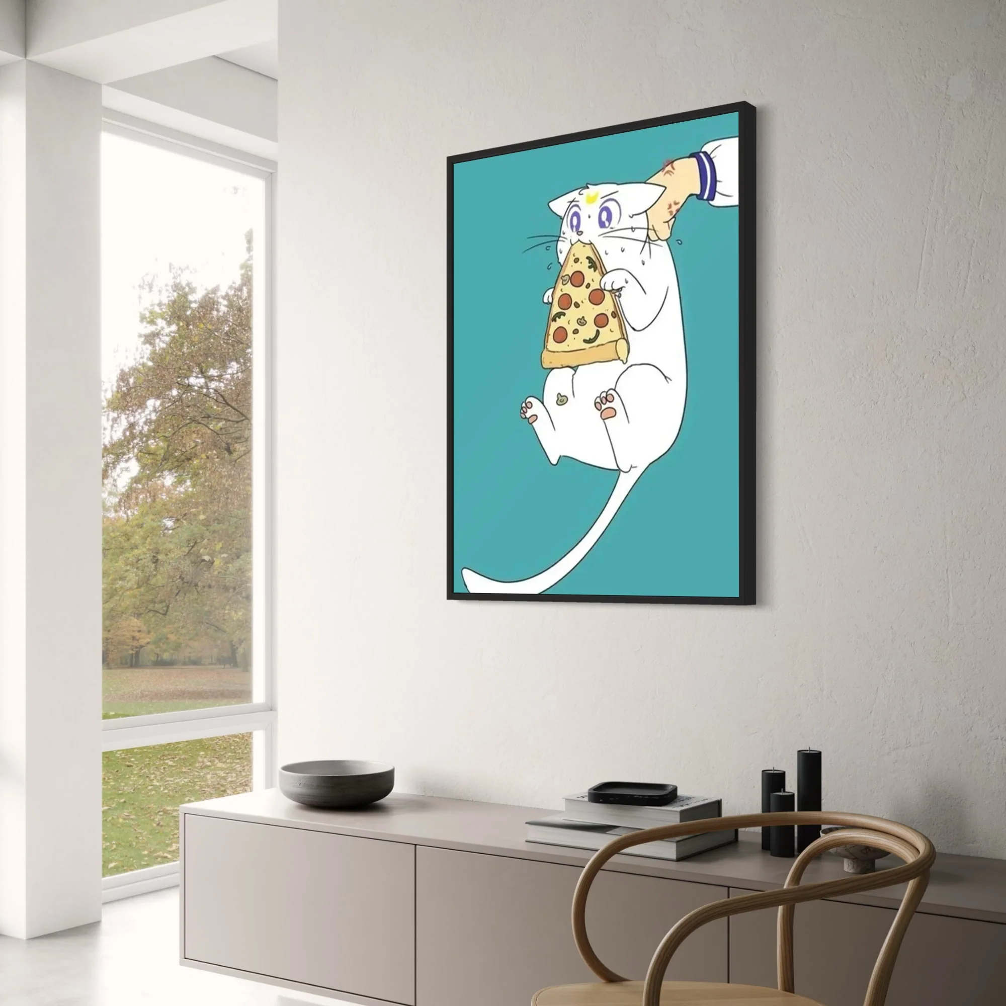 Cute Cat Anime | Pizza Paws Design - Image 3