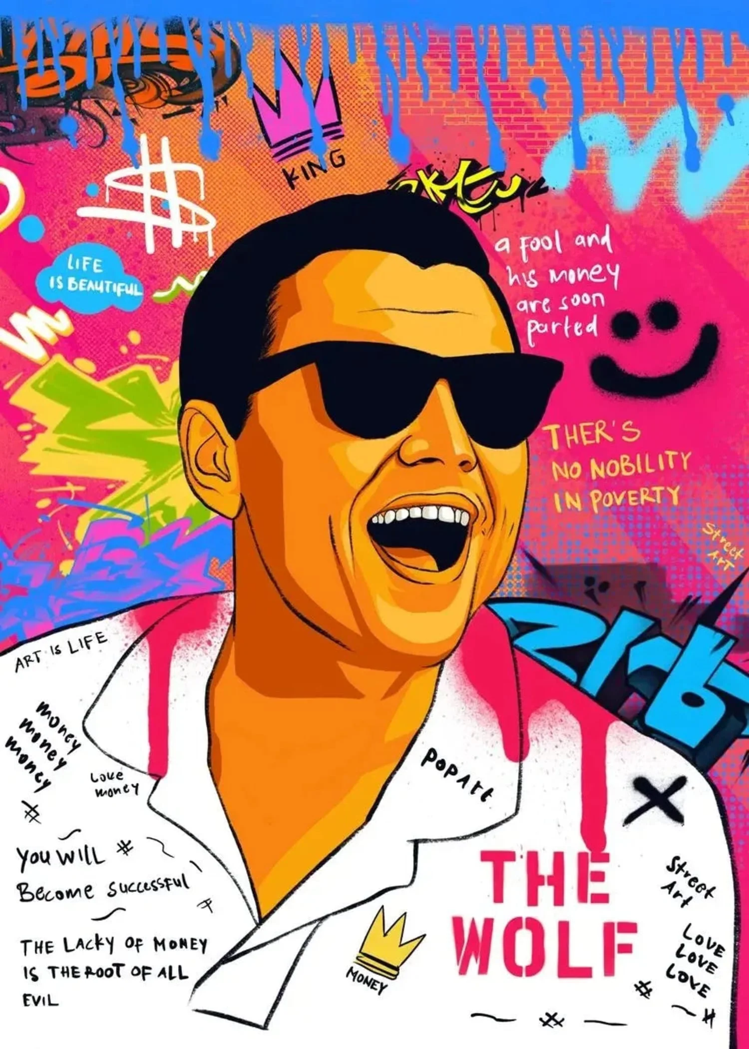 Wolf of Wall Street | Leonardo DiCaprio Canvas - Image 4