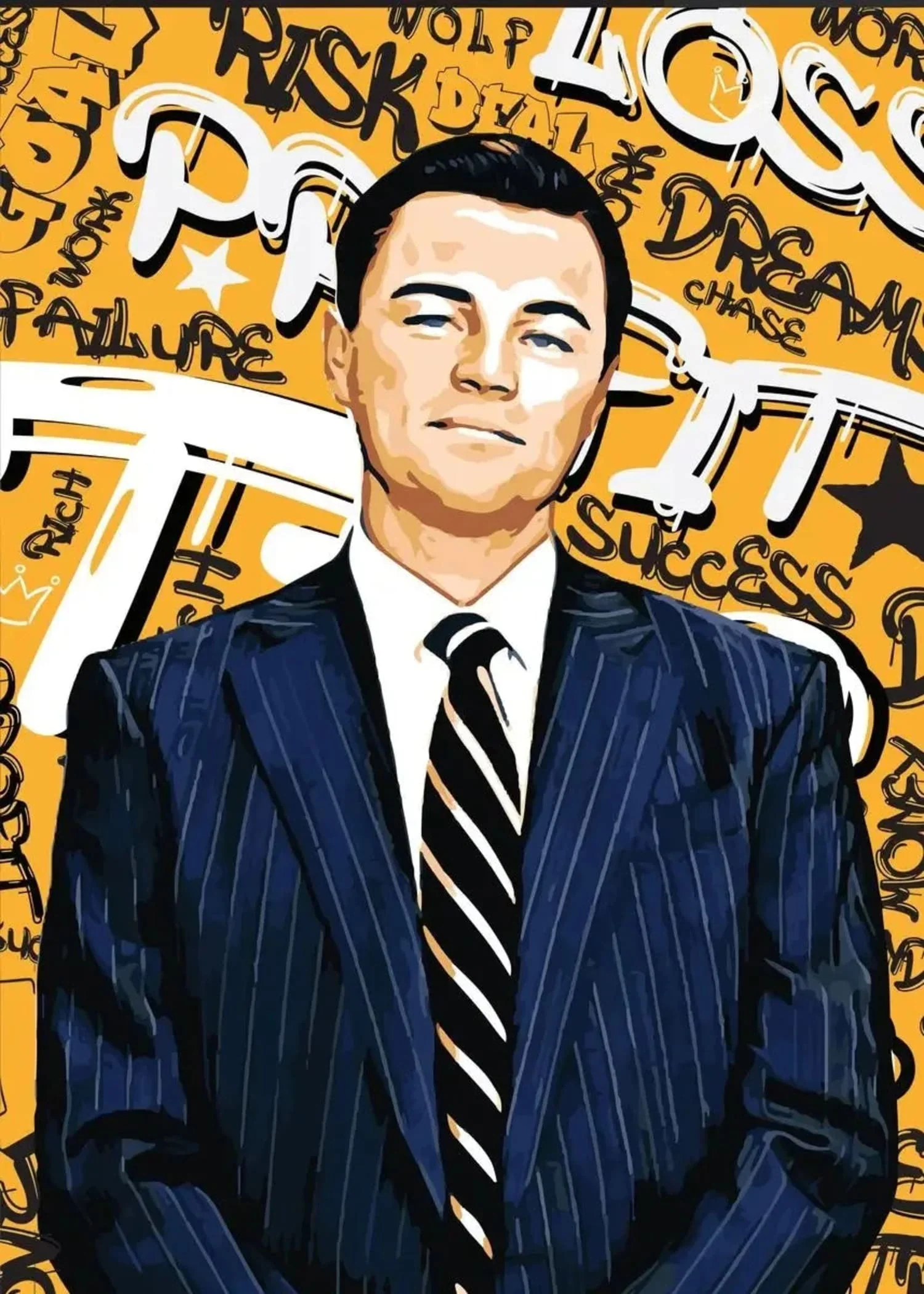 DiCaprio in The Wolf of Wall Street | Classic Movie Canvas - Image 4
