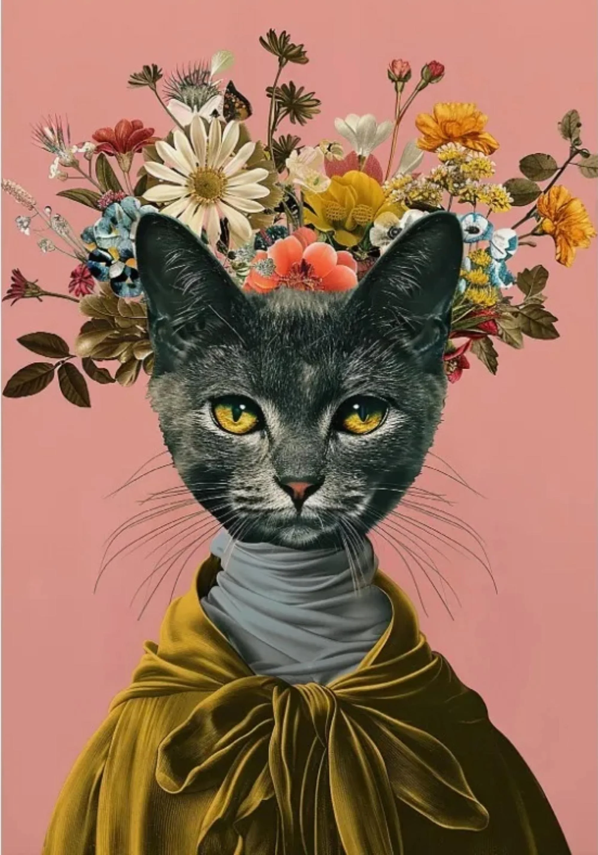 Jungle Royalty | Pearls and Paws | Exotic Feline Grandeur - Image 2