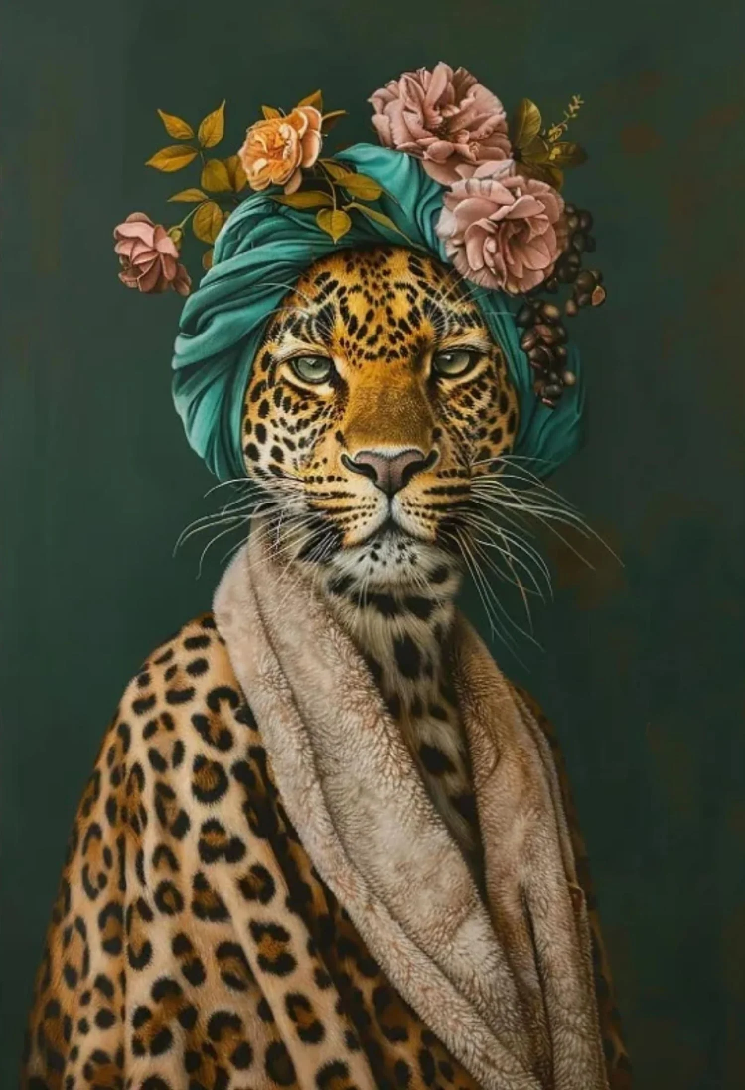 Jungle Majesty | Pearls and Paws | Floral Queen - Image 4