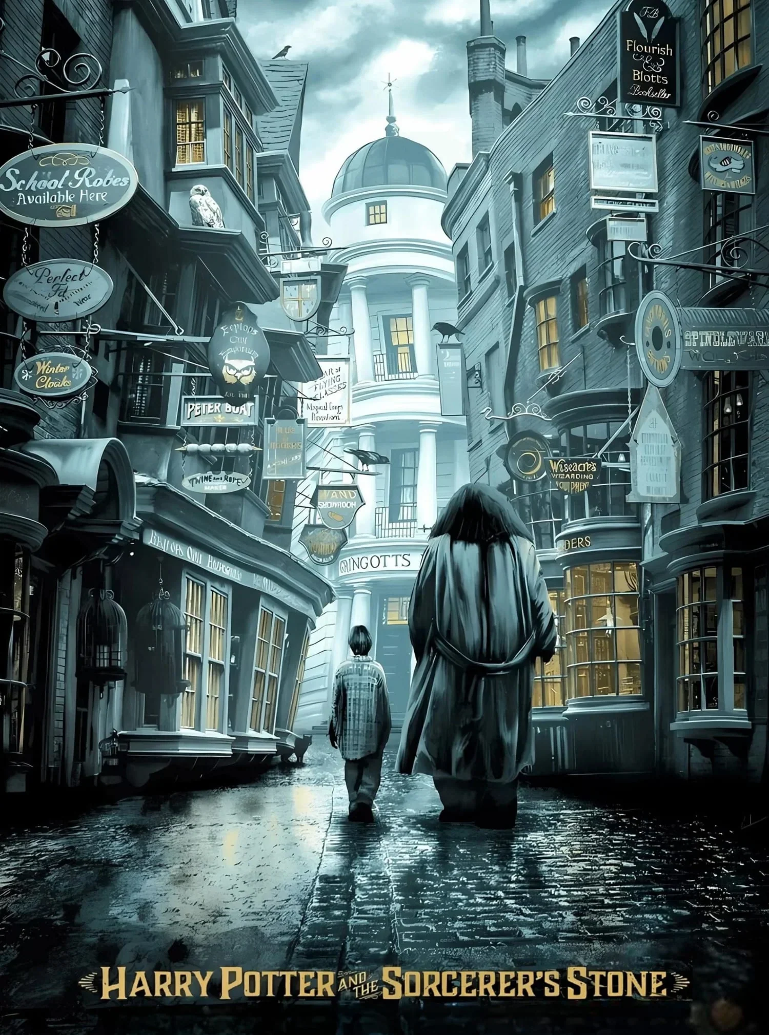 Harry Potter & Hagrid | Movie Art - Image 4
