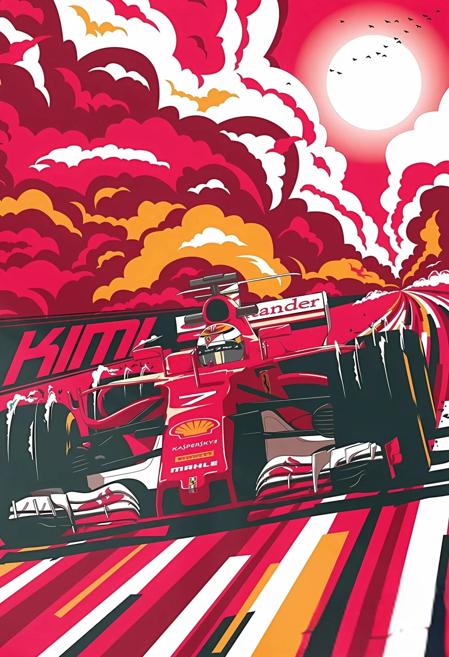 Kimi Raikkonen | Formula One Vector Art - Image 4