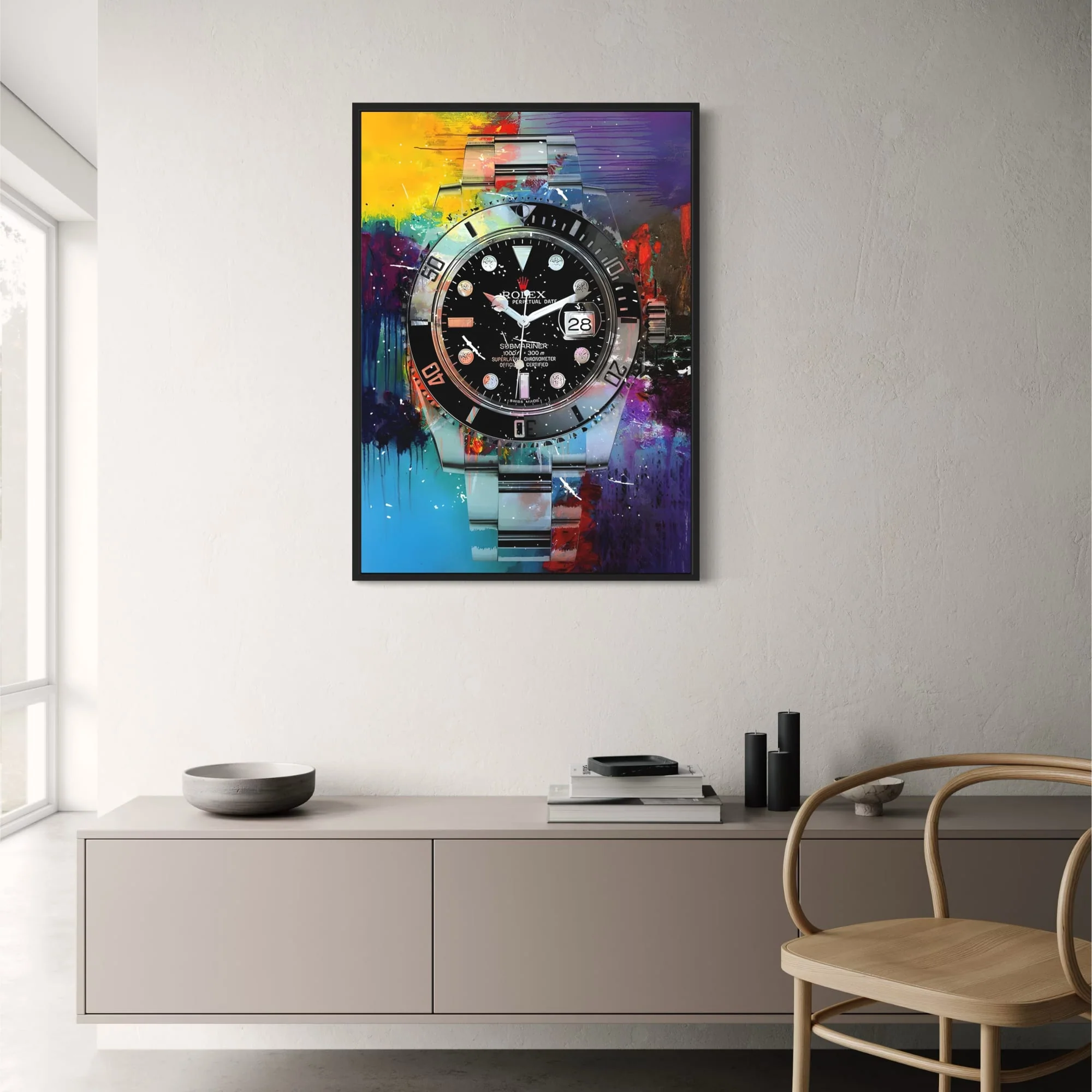 Rolex Submariner | Black Graffiti Art - Image 2