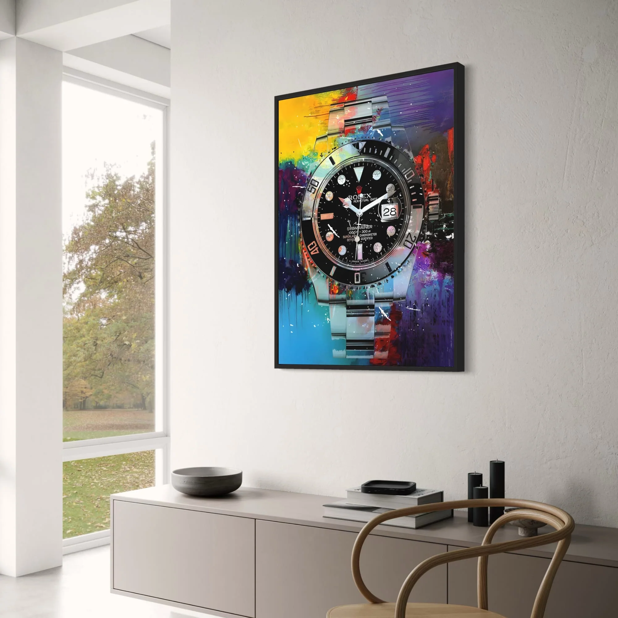 Rolex Submariner | Black Graffiti Art - Image 3