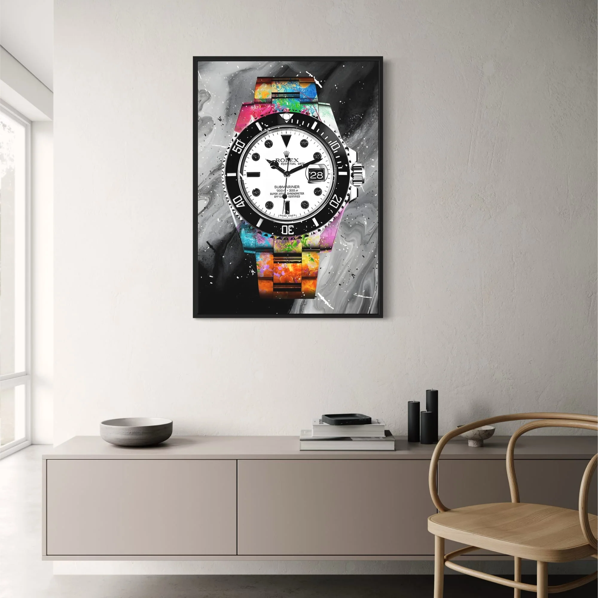 Rolex Submariner | Graffiti Art | Vibrant Timepiece - Image 2