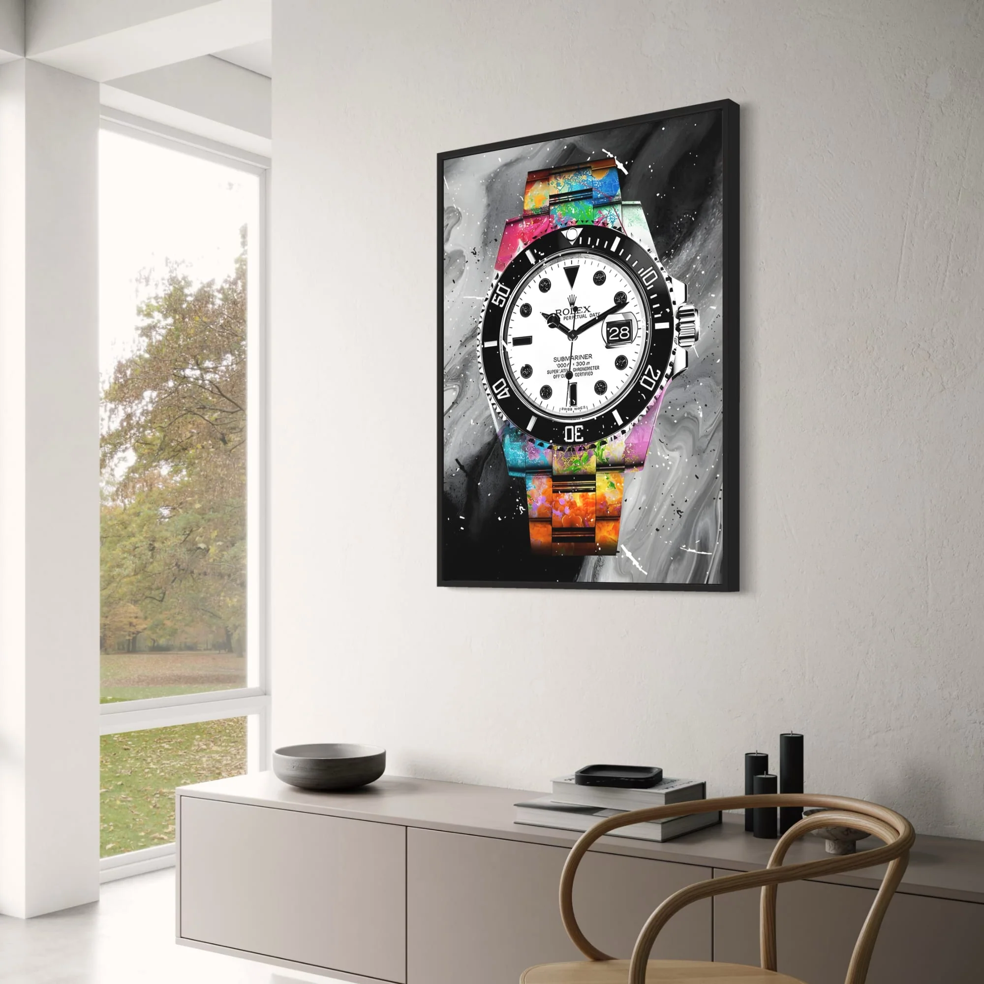 Rolex Submariner | Graffiti Art | Vibrant Timepiece - Image 3