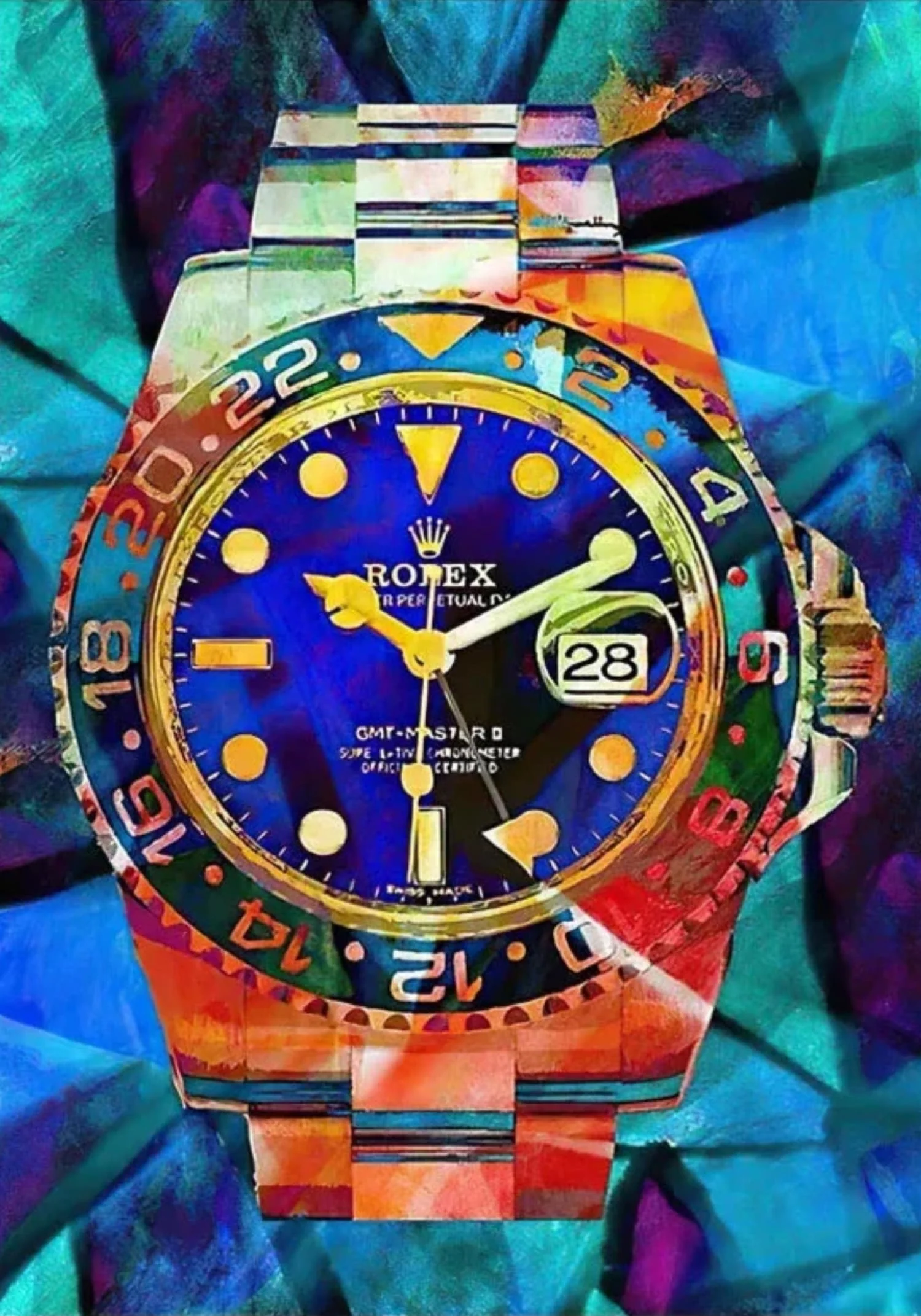 Graffiti Rolex Timepiece | Urban Art - Image 4