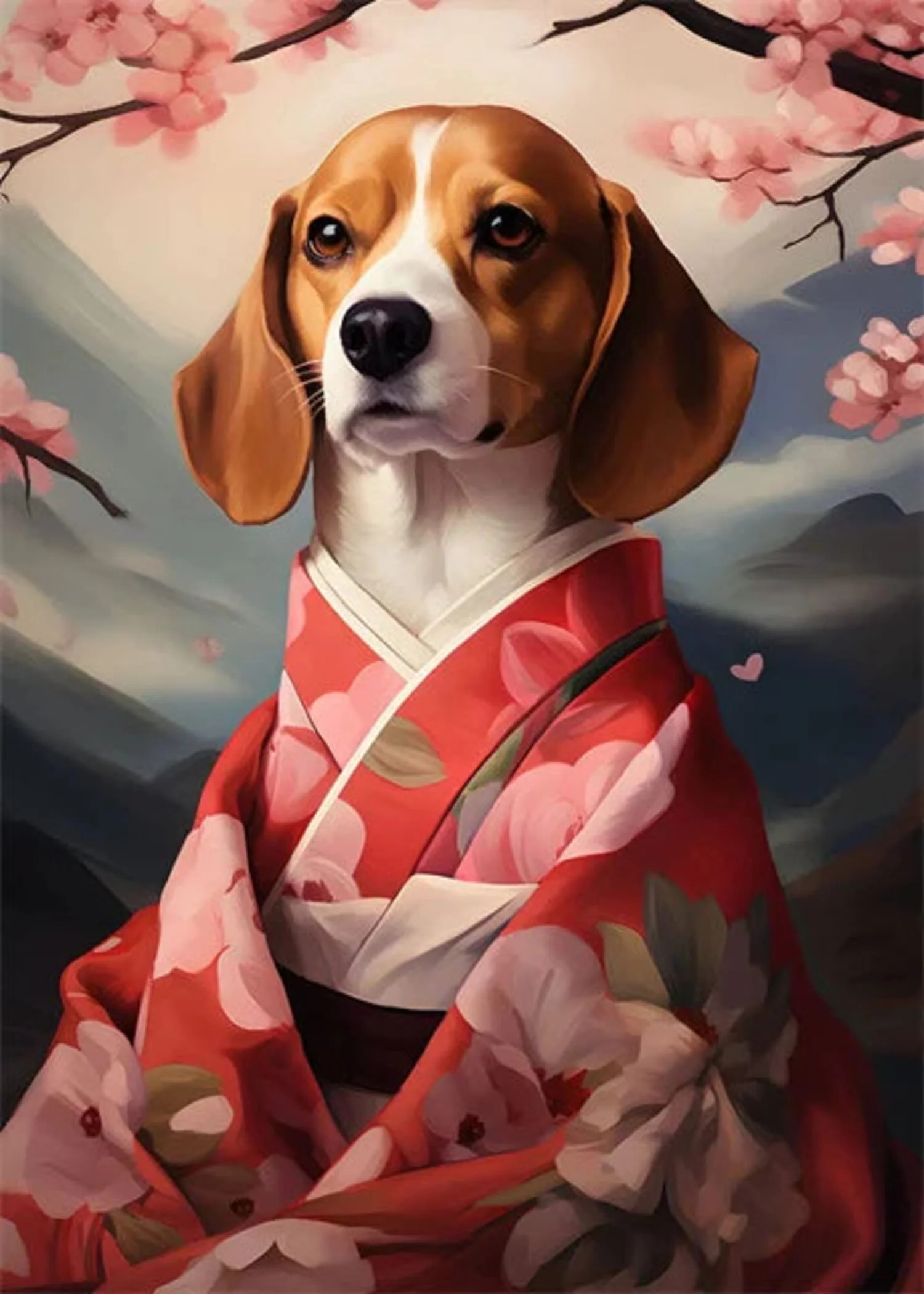 Beagle | Spring Blossom Floral - Image 4
