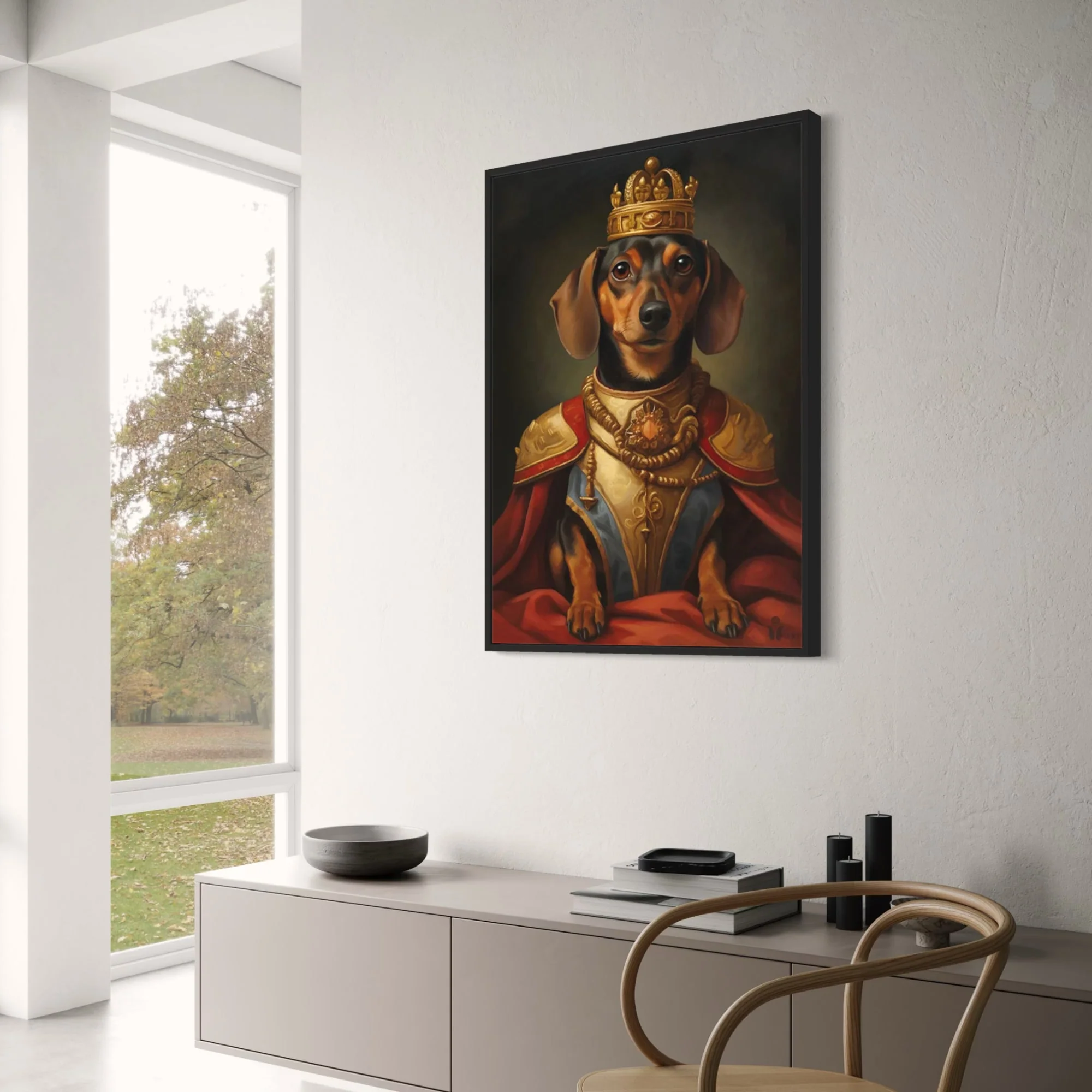 Elegant Dachshund | Noble Dog Decor - Image 3
