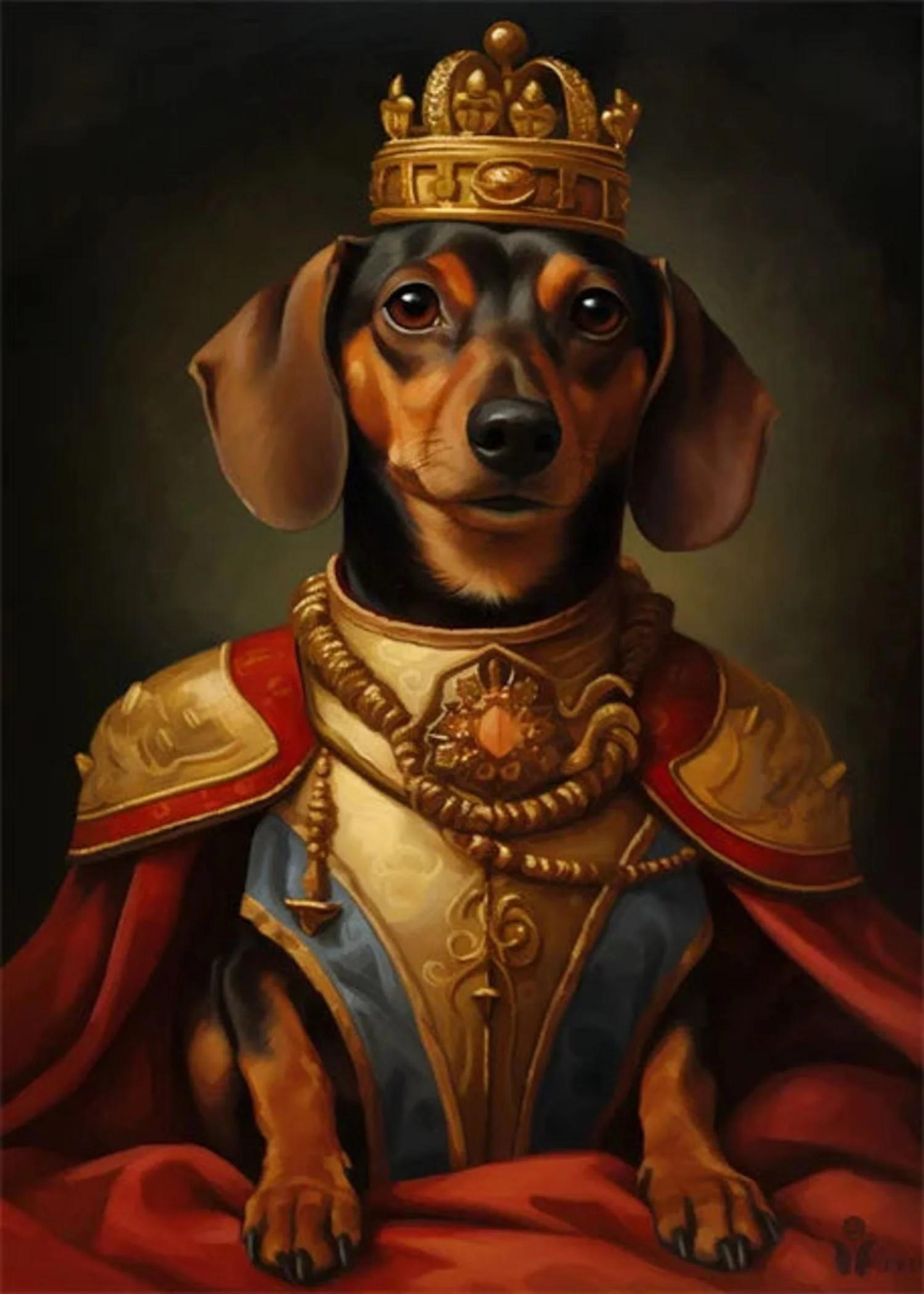 Elegant Dachshund | Noble Dog Decor - Image 4