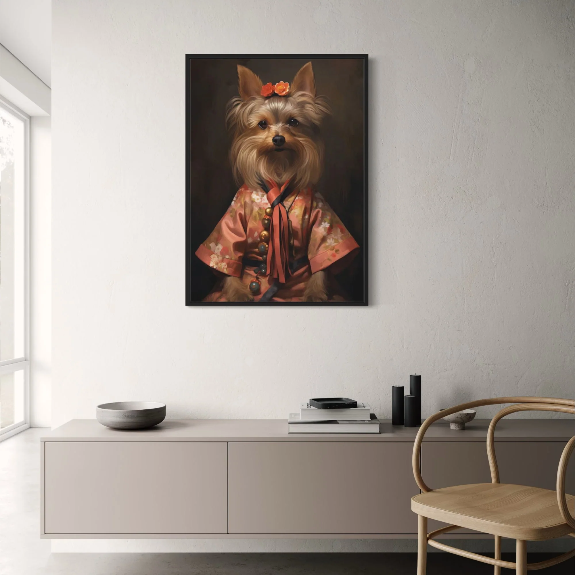Yorkshire Terrier in Blooming Garden - Image 2