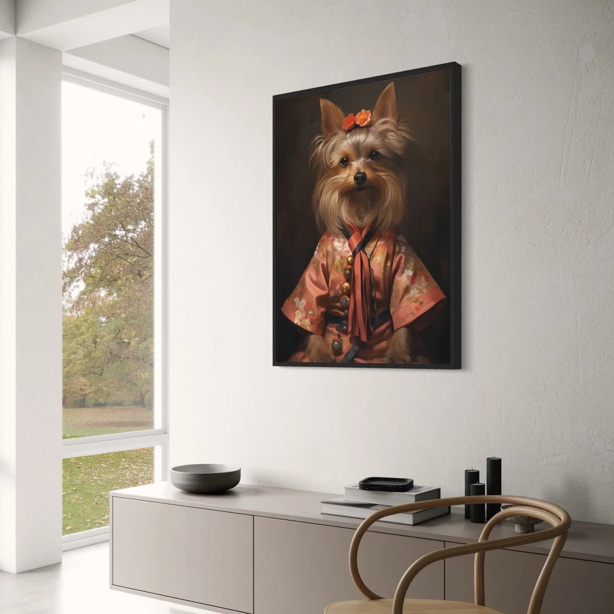 Yorkshire Terrier in Blooming Garden - Image 3