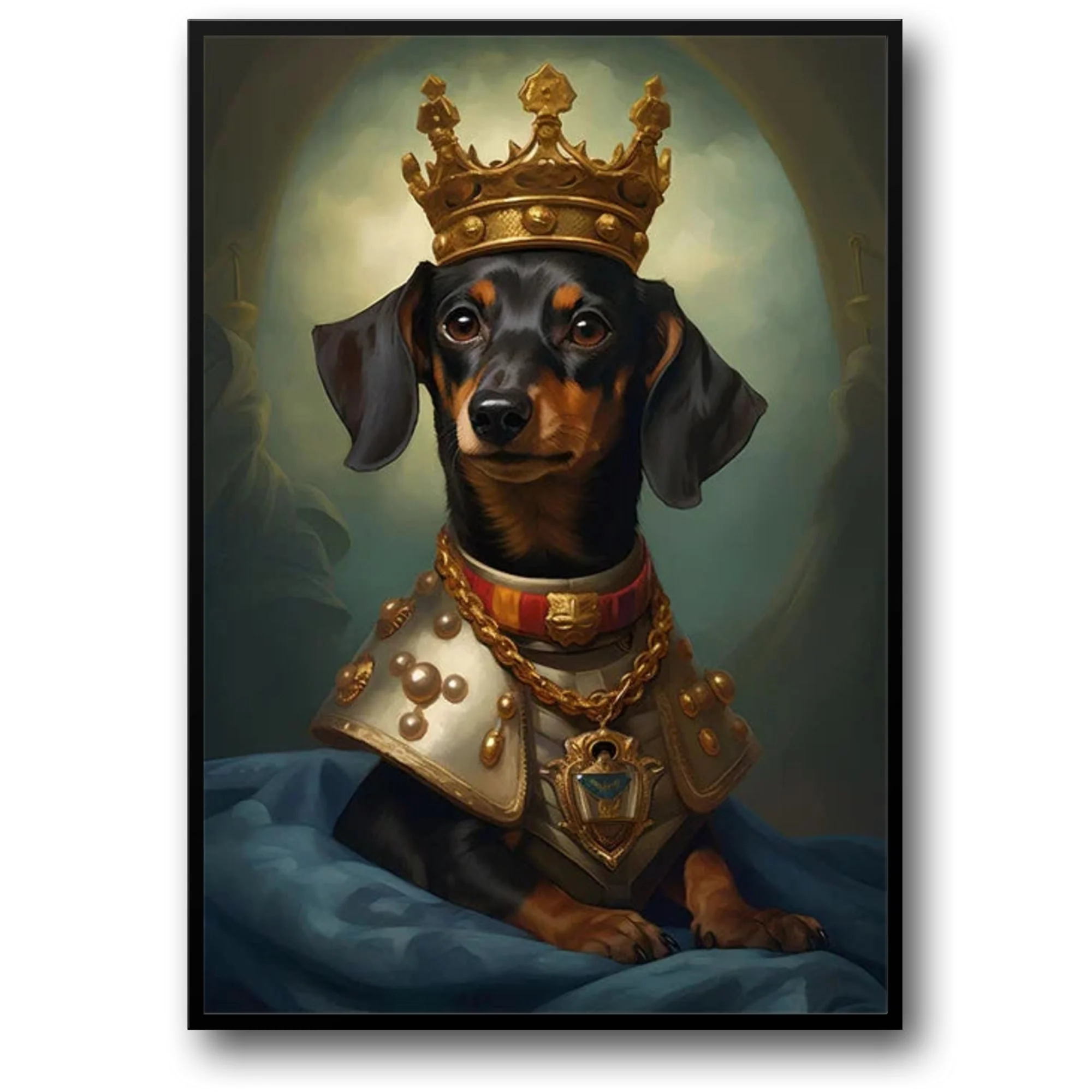 Dachshund Royal Watch | Whimsical Dog Art