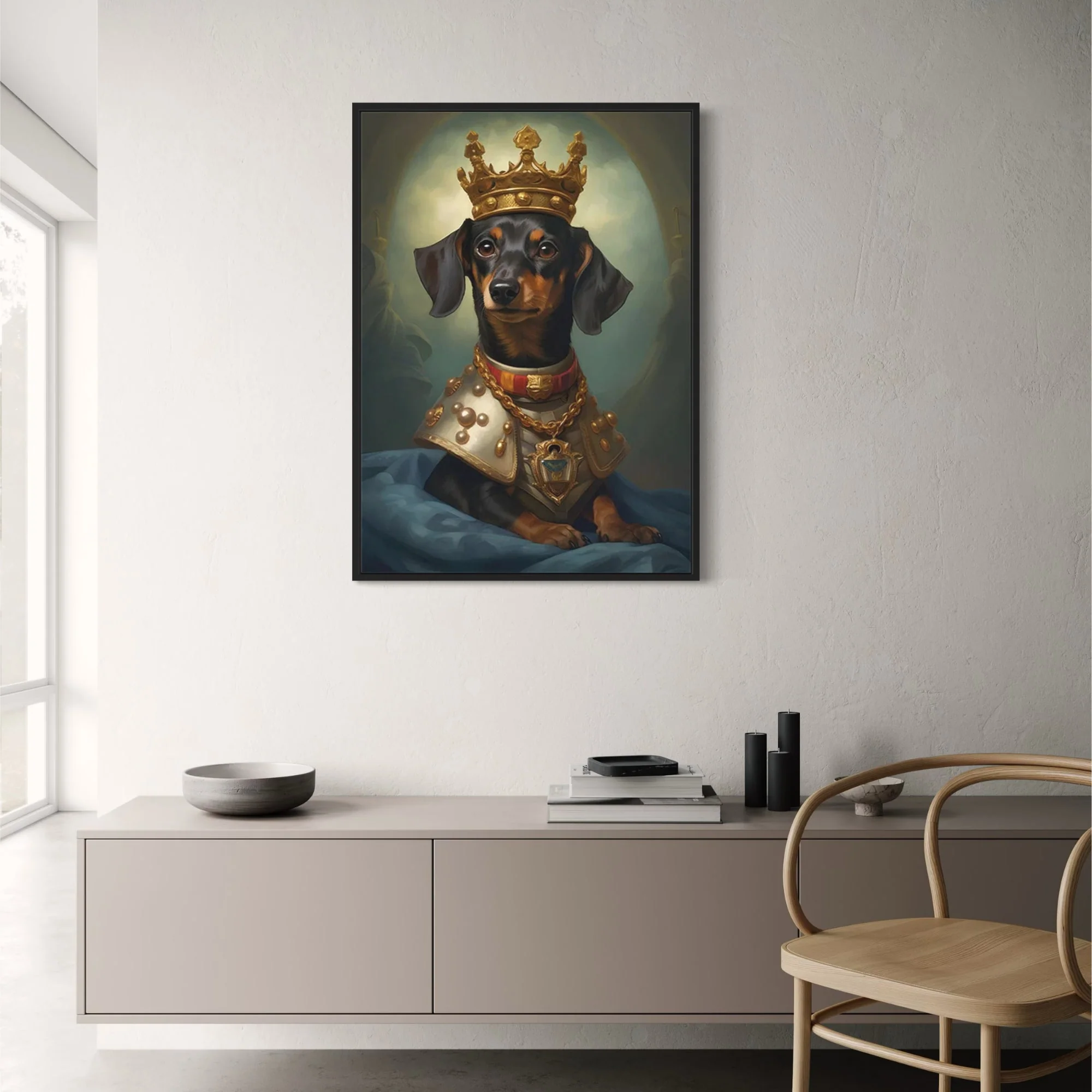 Dachshund Royal Watch | Whimsical Dog Art - Image 2