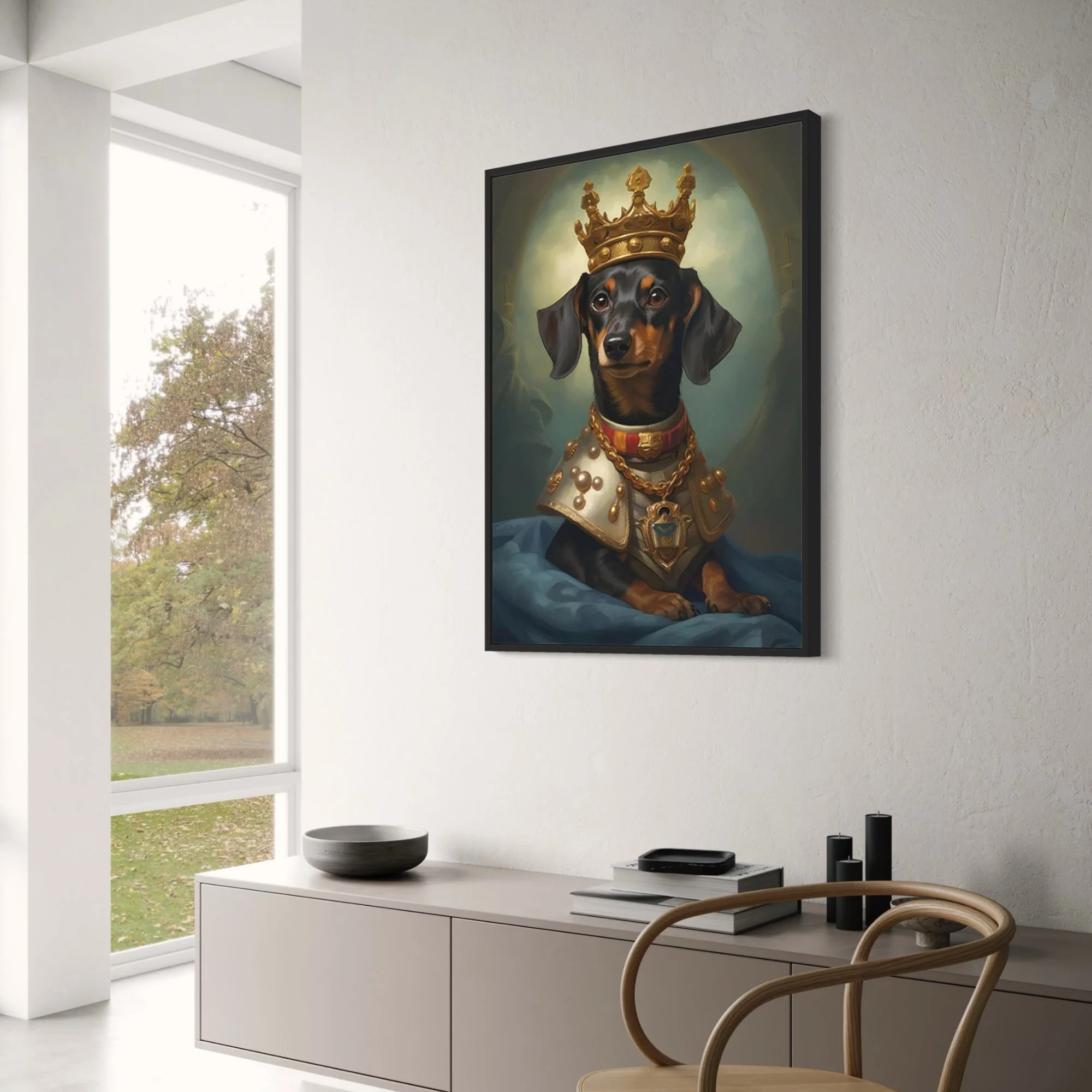 Dachshund Royal Watch | Whimsical Dog Art - Image 3